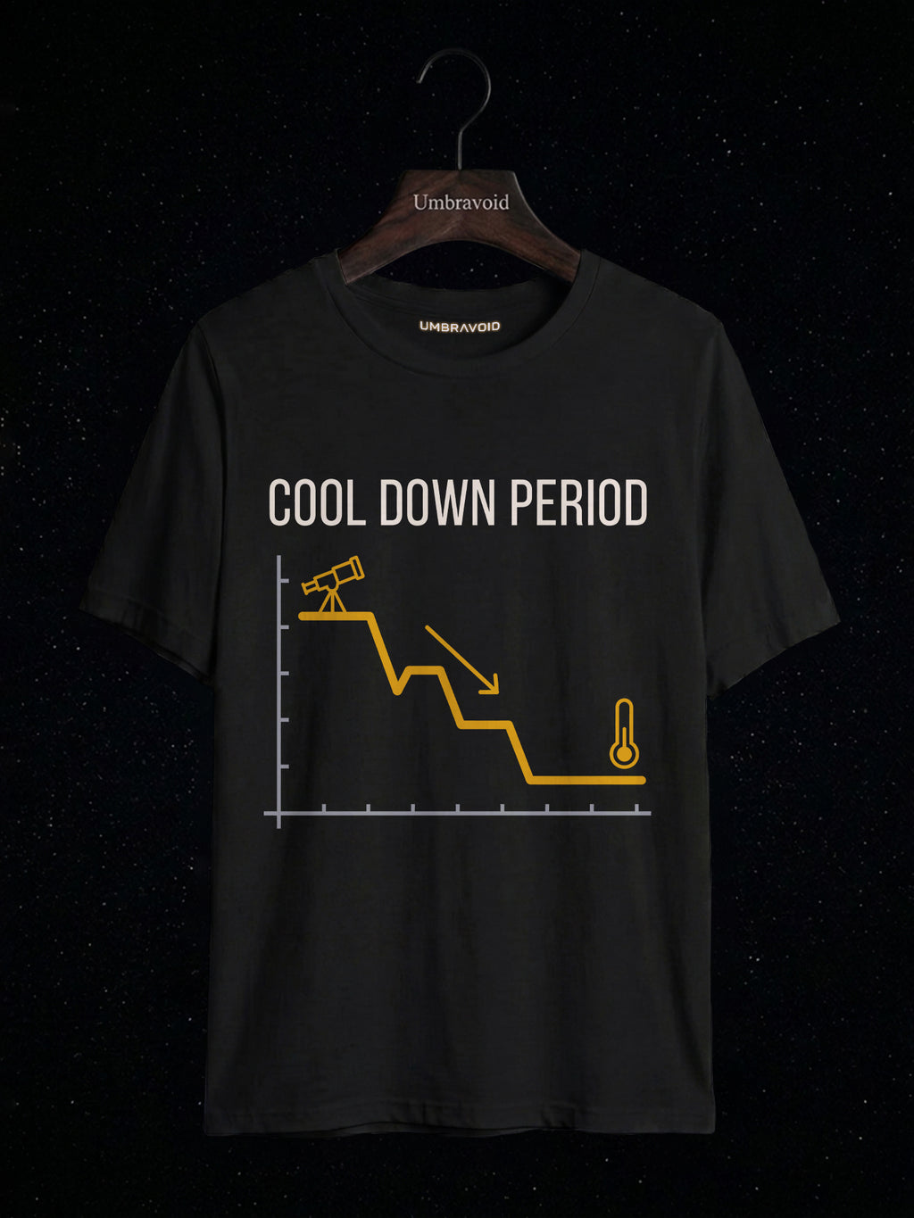 Cool Down Period astronomy t-shirt | Umbra Void