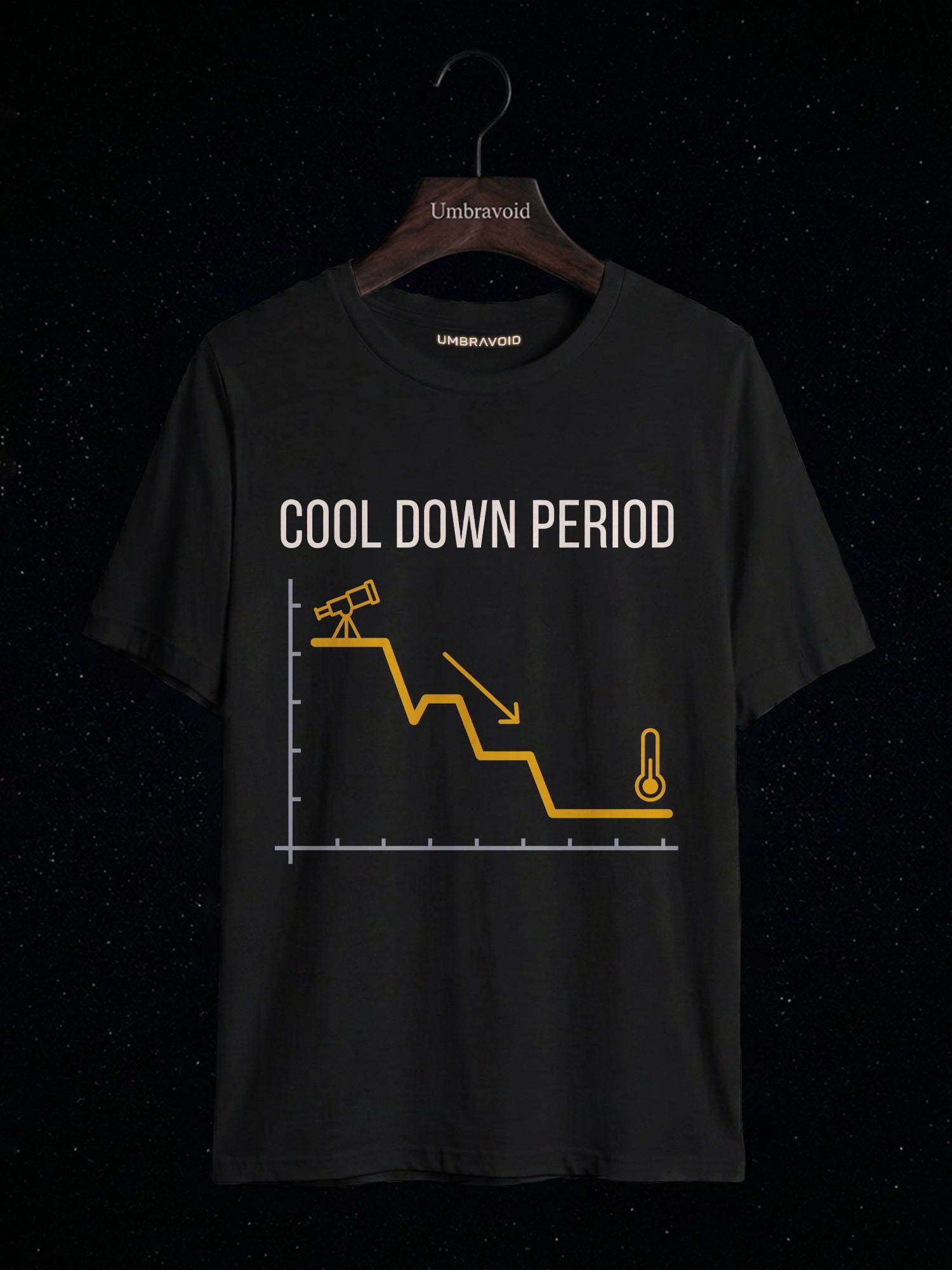Cool Down Period astronomy t-shirt | Umbra Void