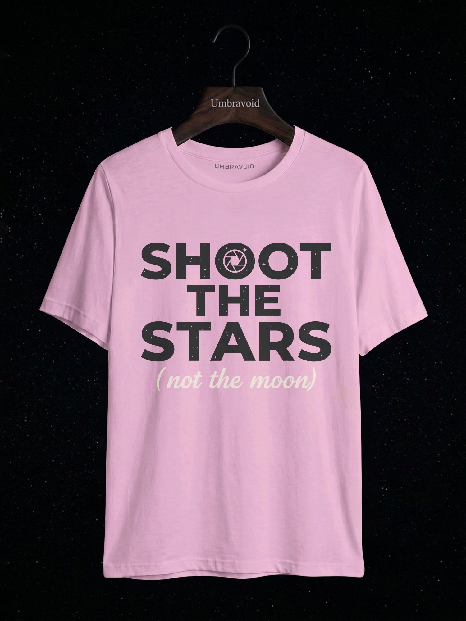 Shoot The Stars (Not The Moon) astronomy t-shirt | Umbra Void