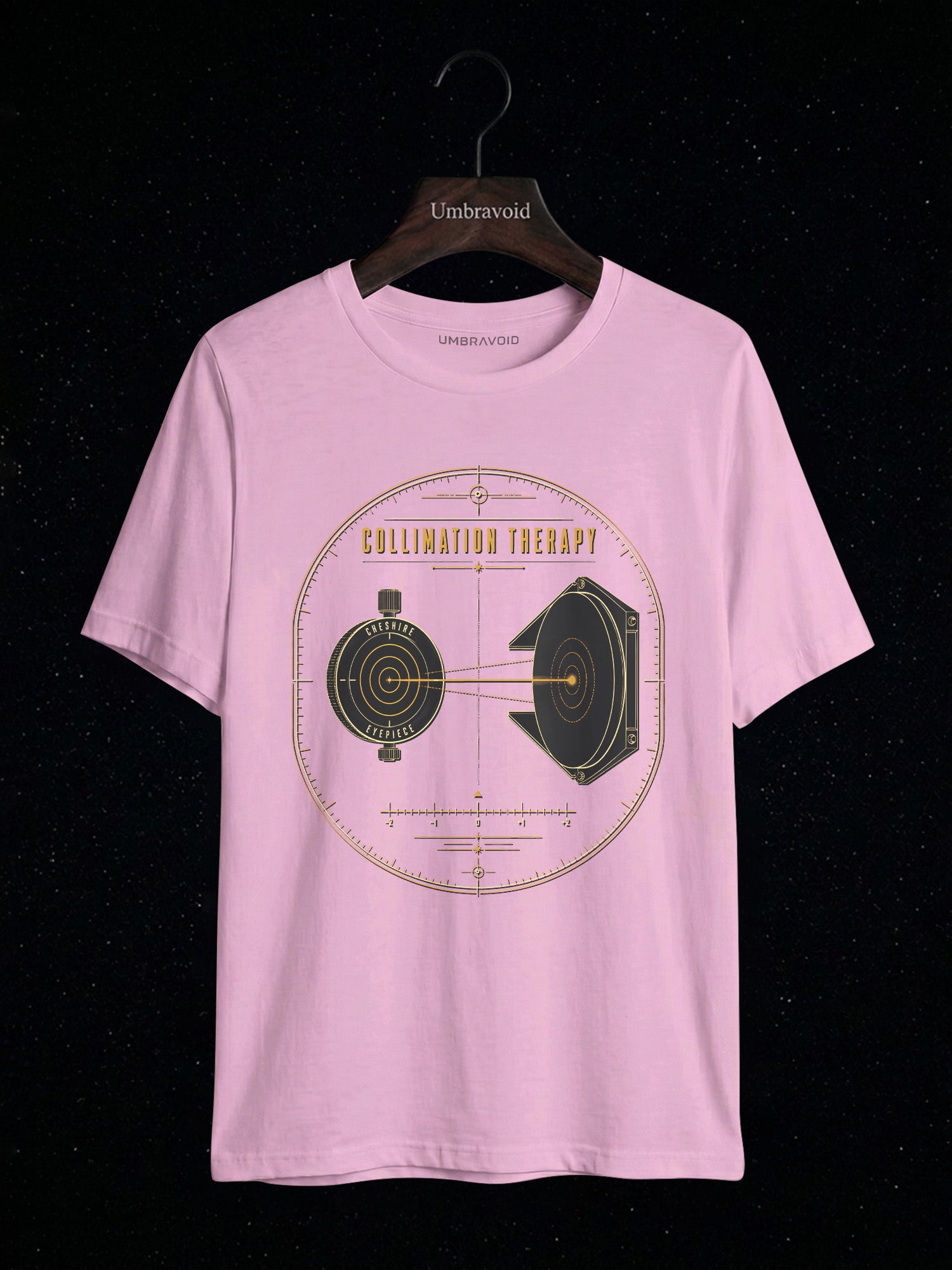 Collimation Therapy Mirror Alignment astronomy t-shirt | Umbra Void