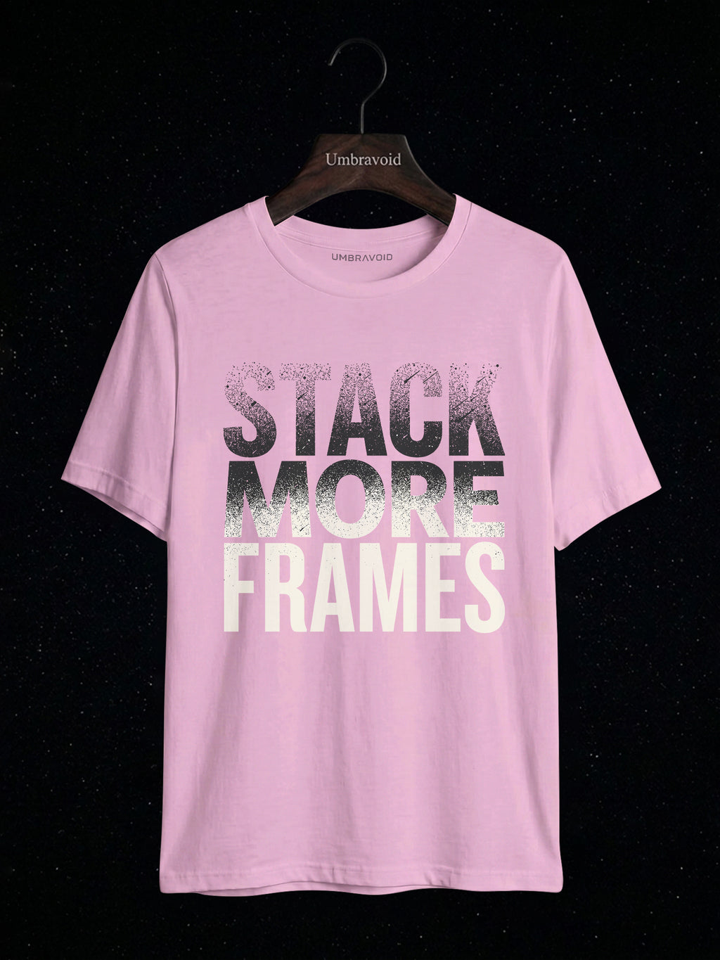 Stack More Frames astronomy t-shirt | Umbra Void