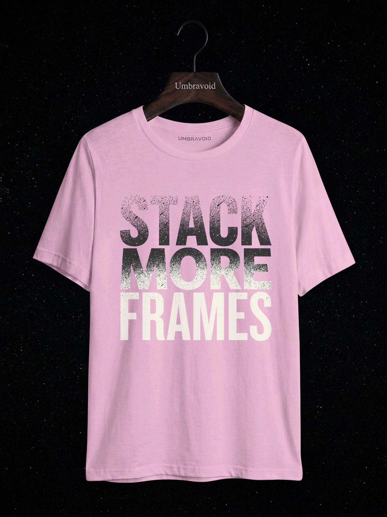Stack More Frames astronomy t-shirt | Umbra Void