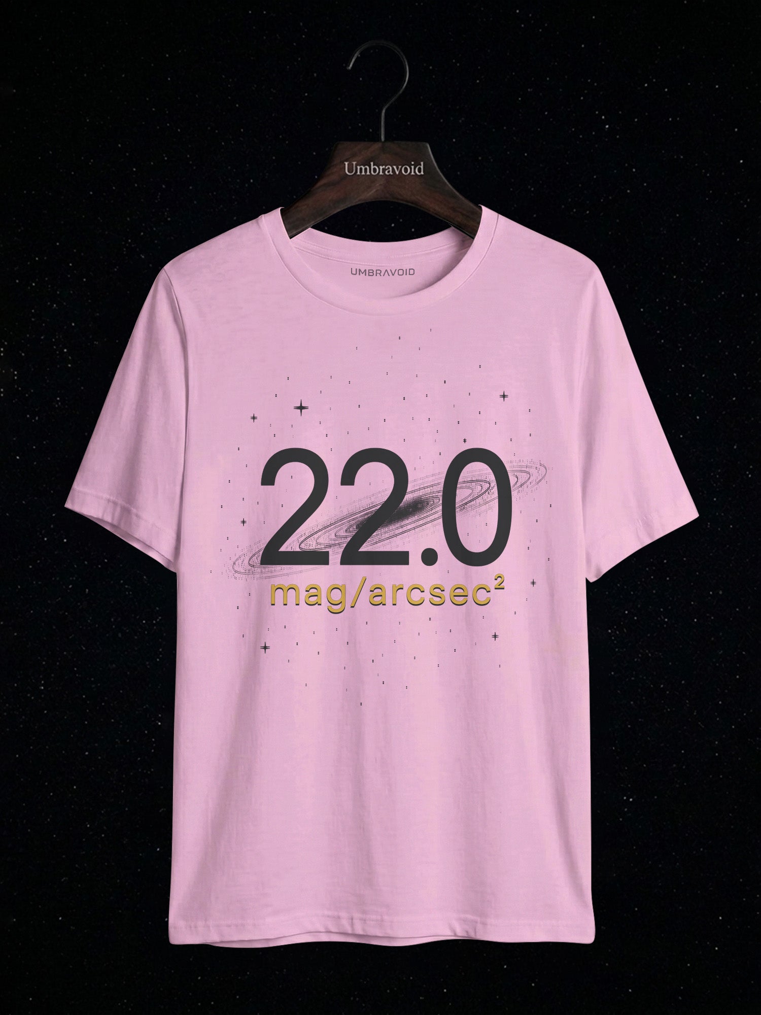 22.0 Mag/Arcsec² astronomy t-shirt | Umbra Void