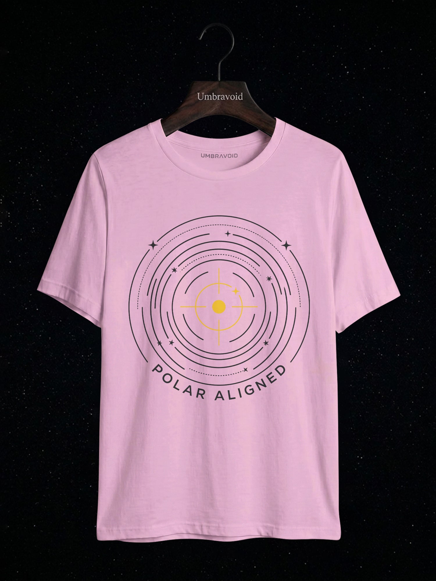 Polar Aligned astronomy t-shirt | Umbra Void