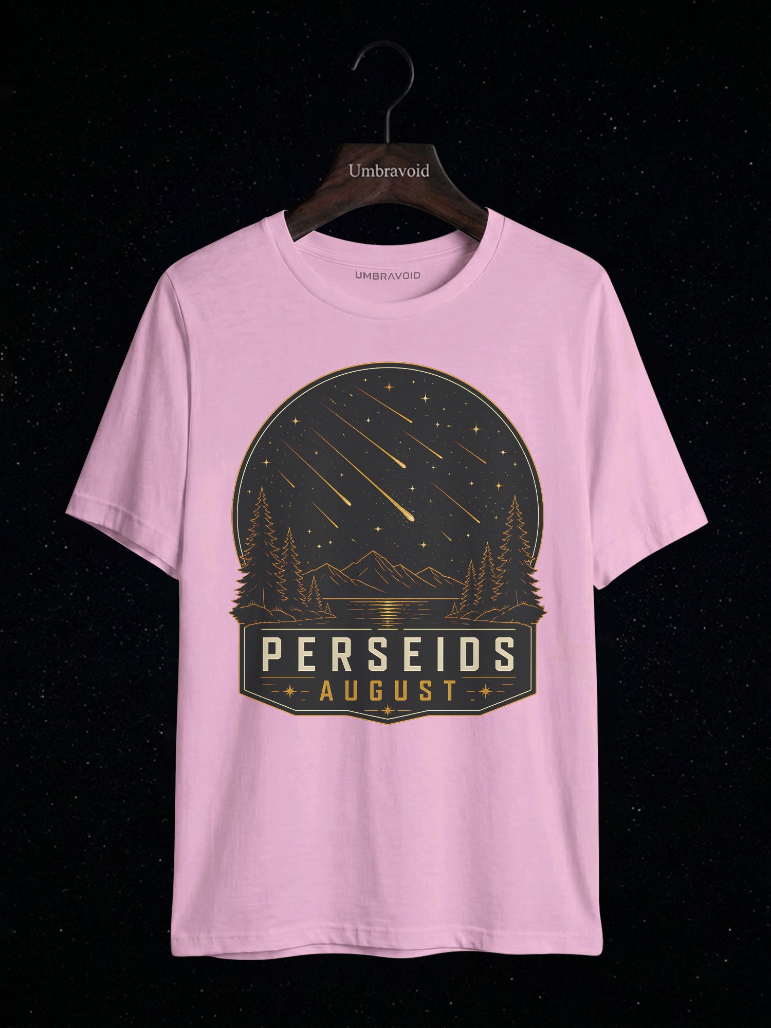 Perseids August astronomy t-shirt | Umbra Void