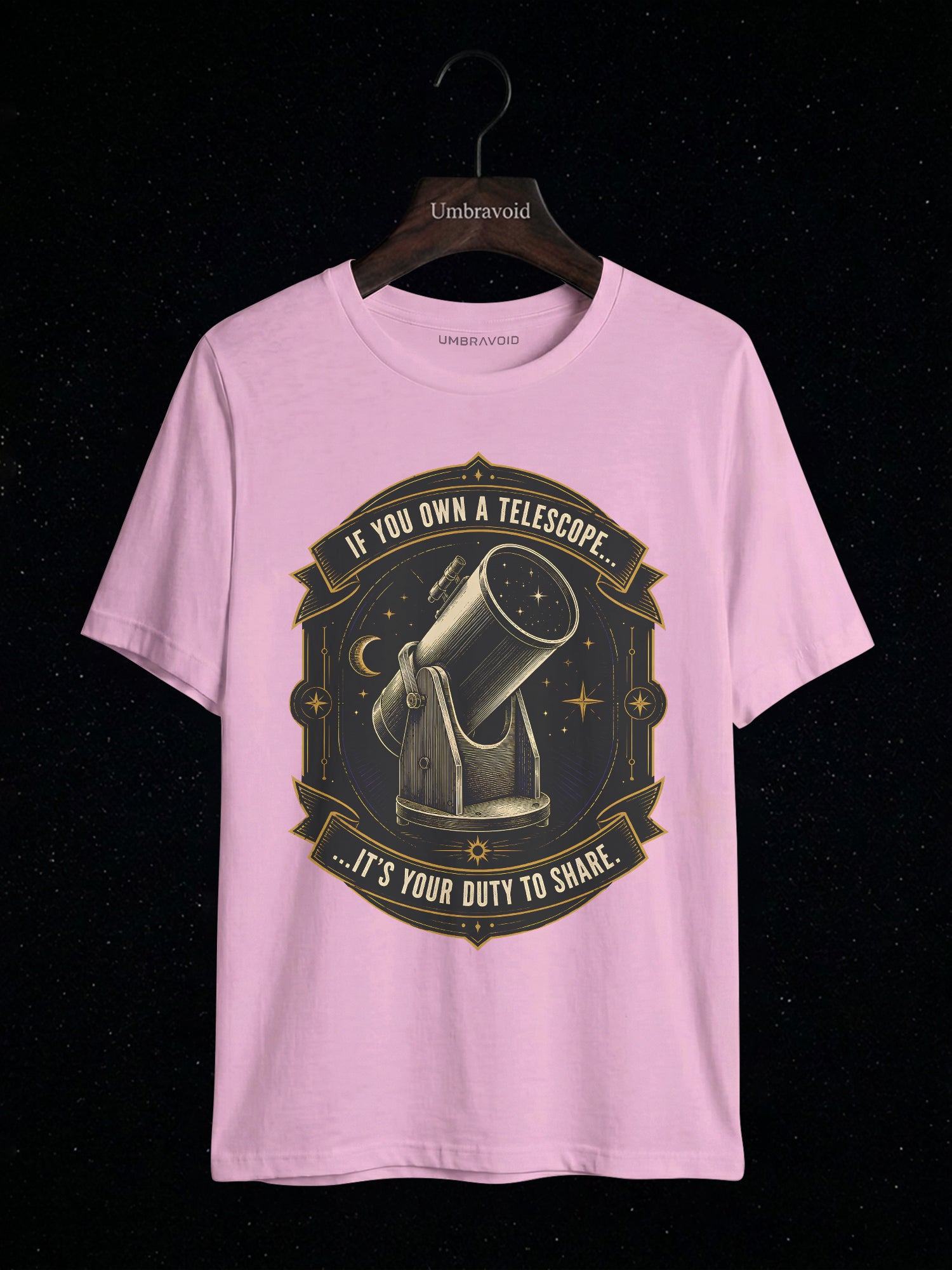 If You Own A Telescope, It's Your Duty To Share astronomy t-shirt | Umbra Void