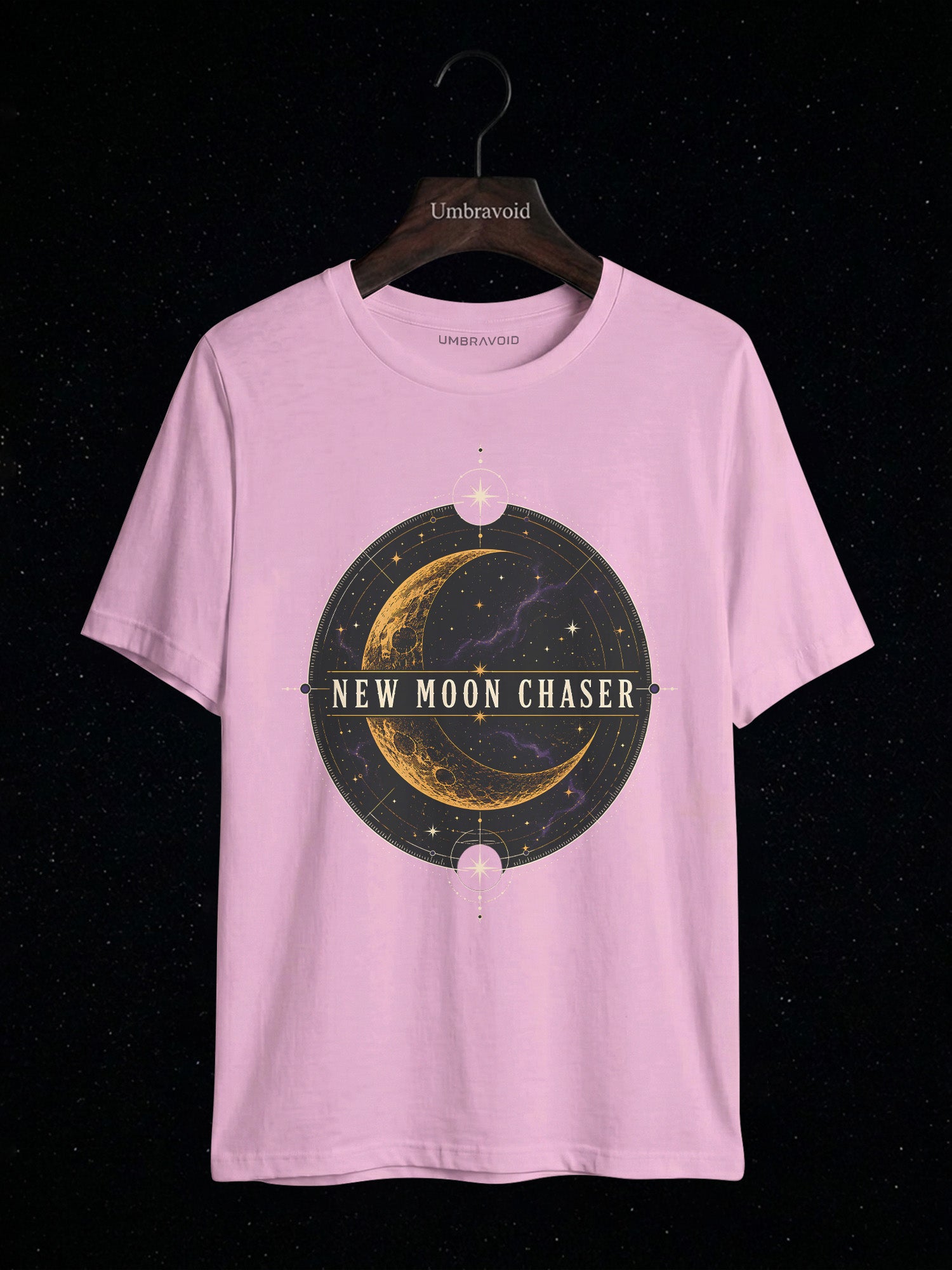 New Moon Chaser astronomy t-shirt | Umbra Void