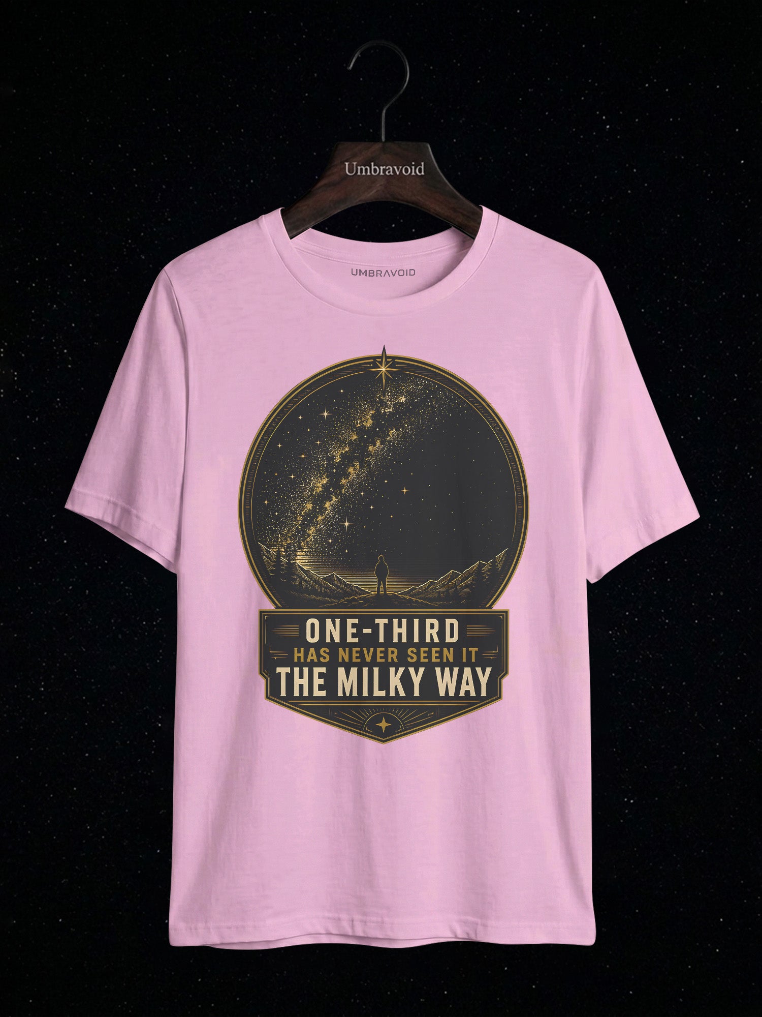 One-Third Has Never Seen The Milky Way astronomy t-shirt | Umbra Void