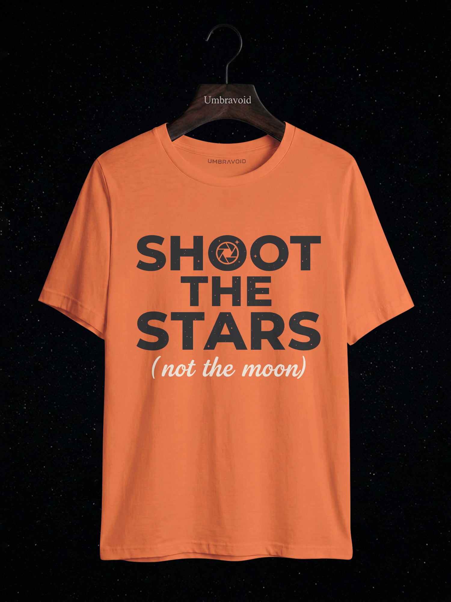 Shoot The Stars (Not The Moon) astronomy t-shirt | Umbra Void