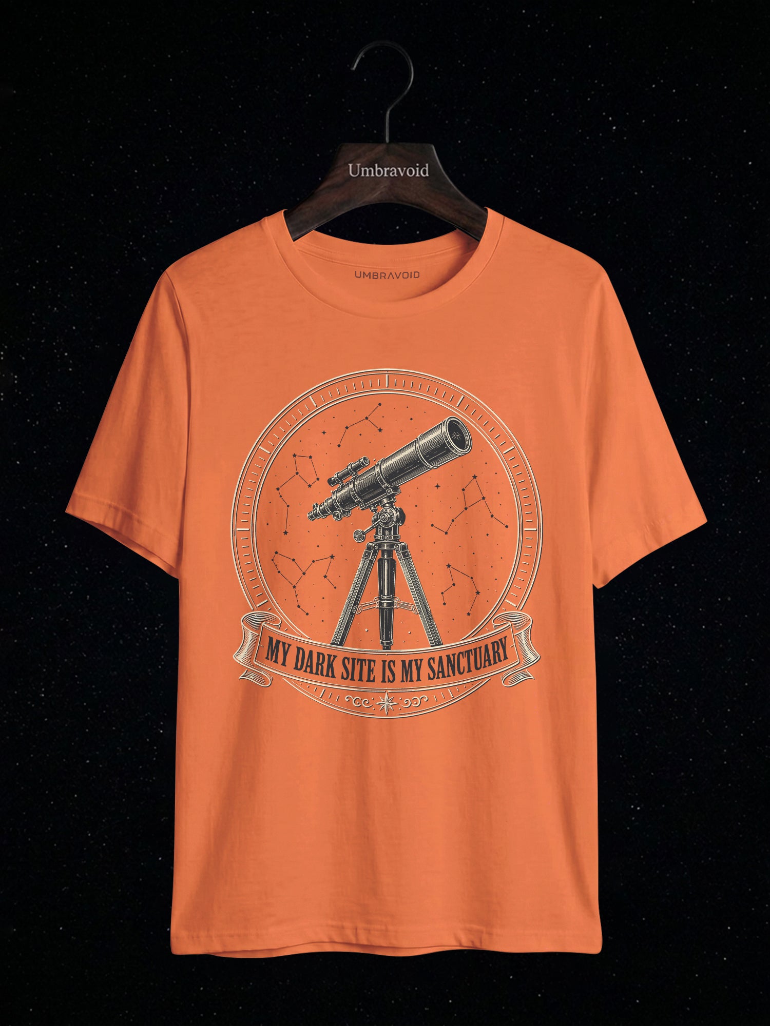 My Dark Site Is My Sanctuary astronomy t-shirt | Umbra Void