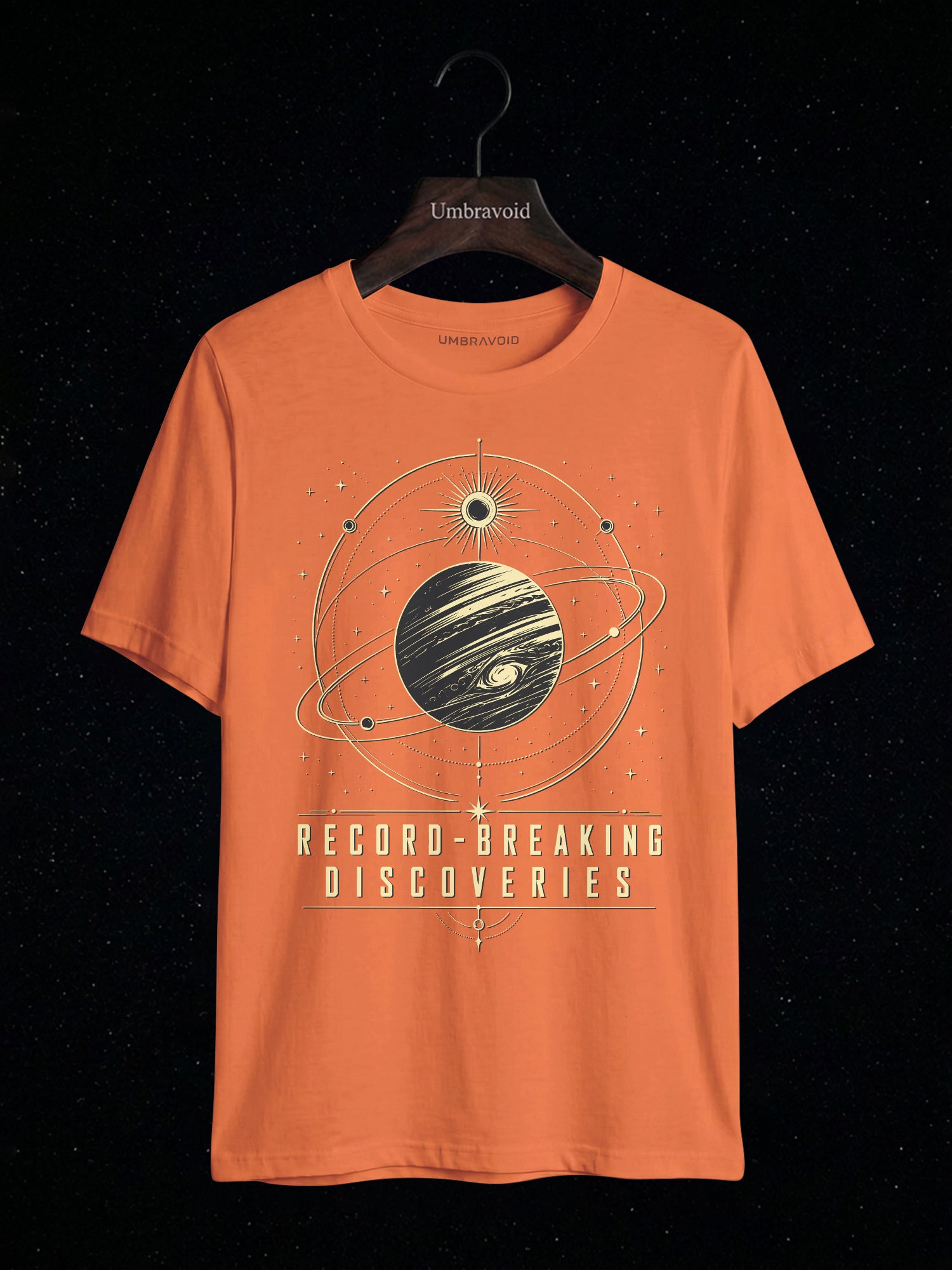 Record-Breaking Discoveries astronomy t-shirt | Umbra Void
