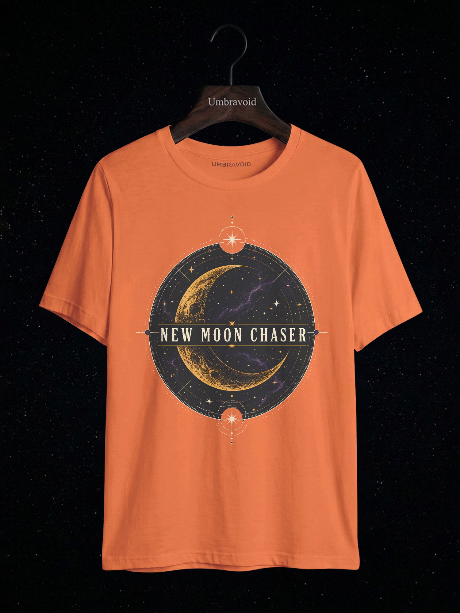 New Moon Chaser astronomy t-shirt | Umbra Void
