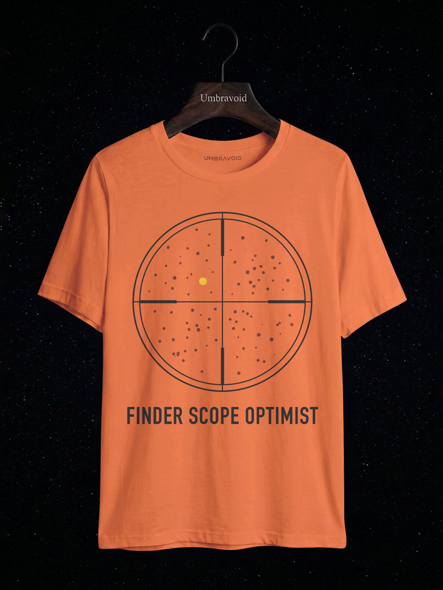 Finder Scope Optimist astronomy t-shirt | Umbra Void