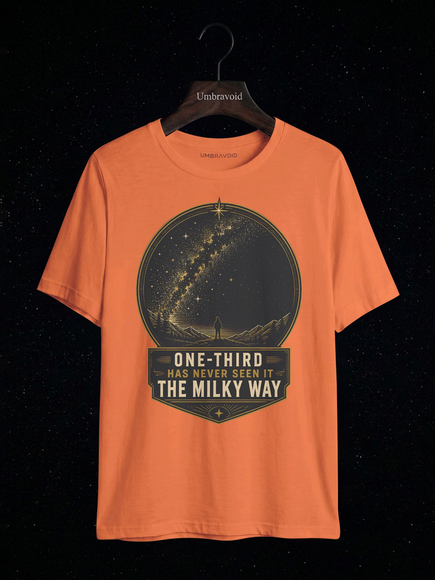 One-Third Has Never Seen The Milky Way astronomy t-shirt | Umbra Void