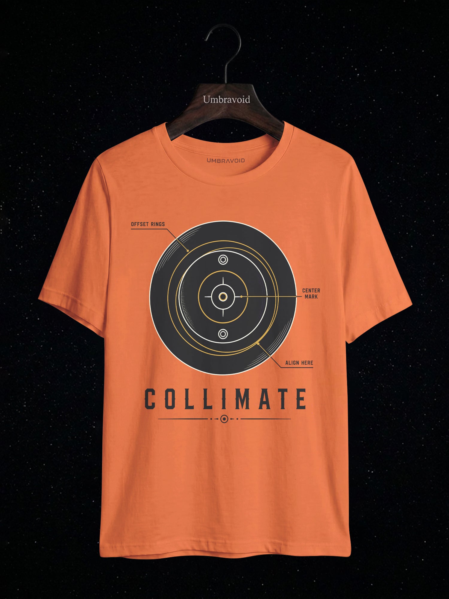 Collimate Primary Mirror astronomy t-shirt | Umbra Void