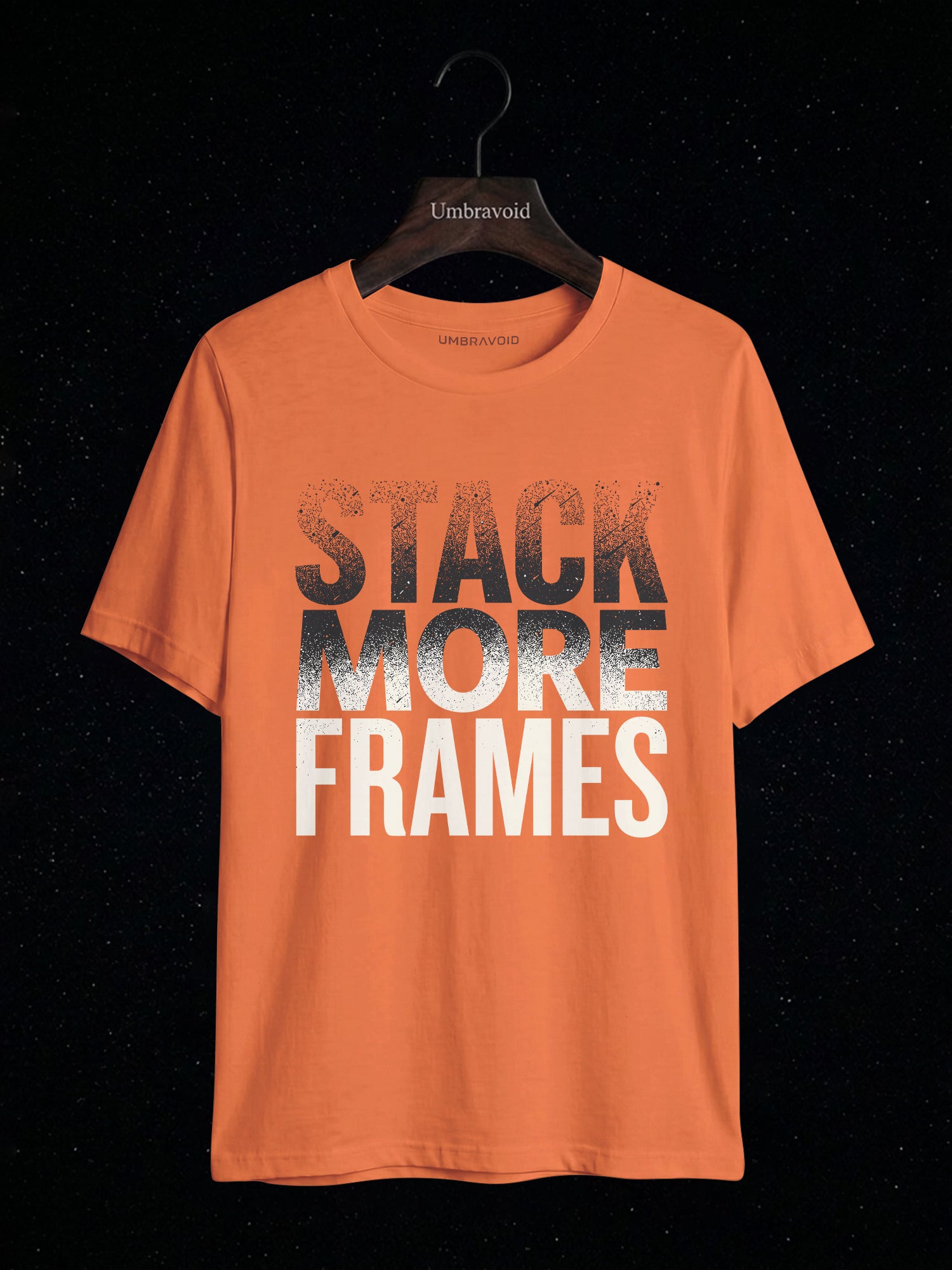 Stack More Frames astronomy t-shirt | Umbra Void