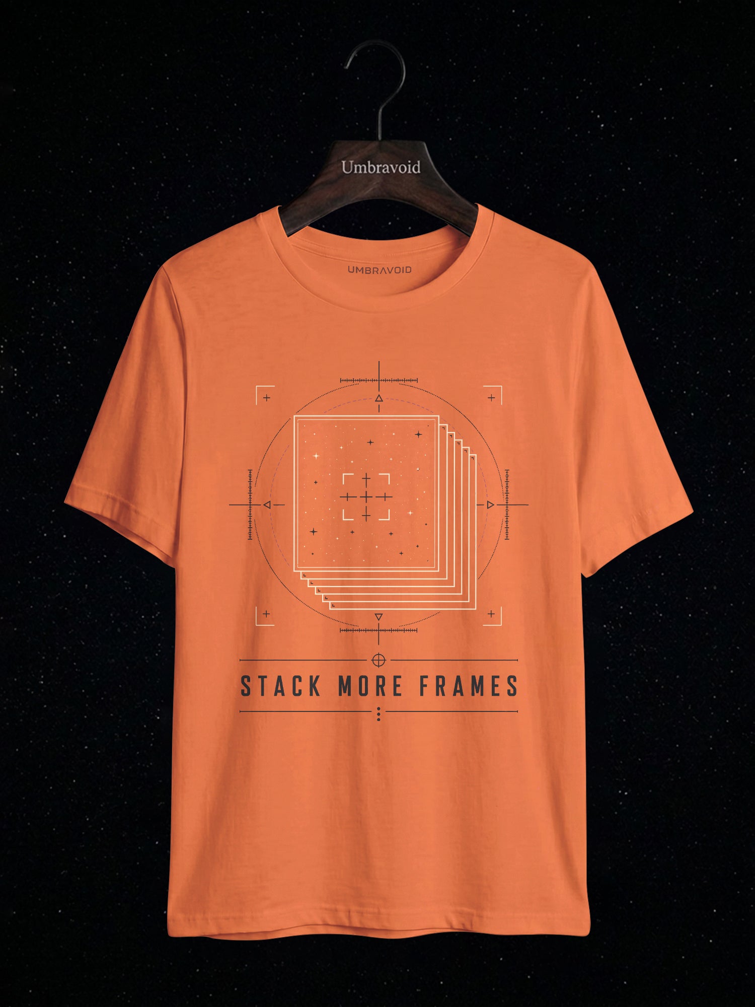Stack More Frames Subframe Edition astronomy t-shirt | Umbra Void