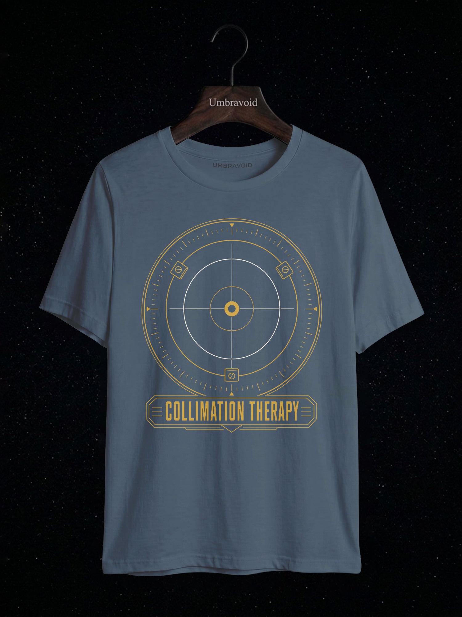 Collimation Therapy Cheshire Cap astronomy t-shirt | Umbra Void