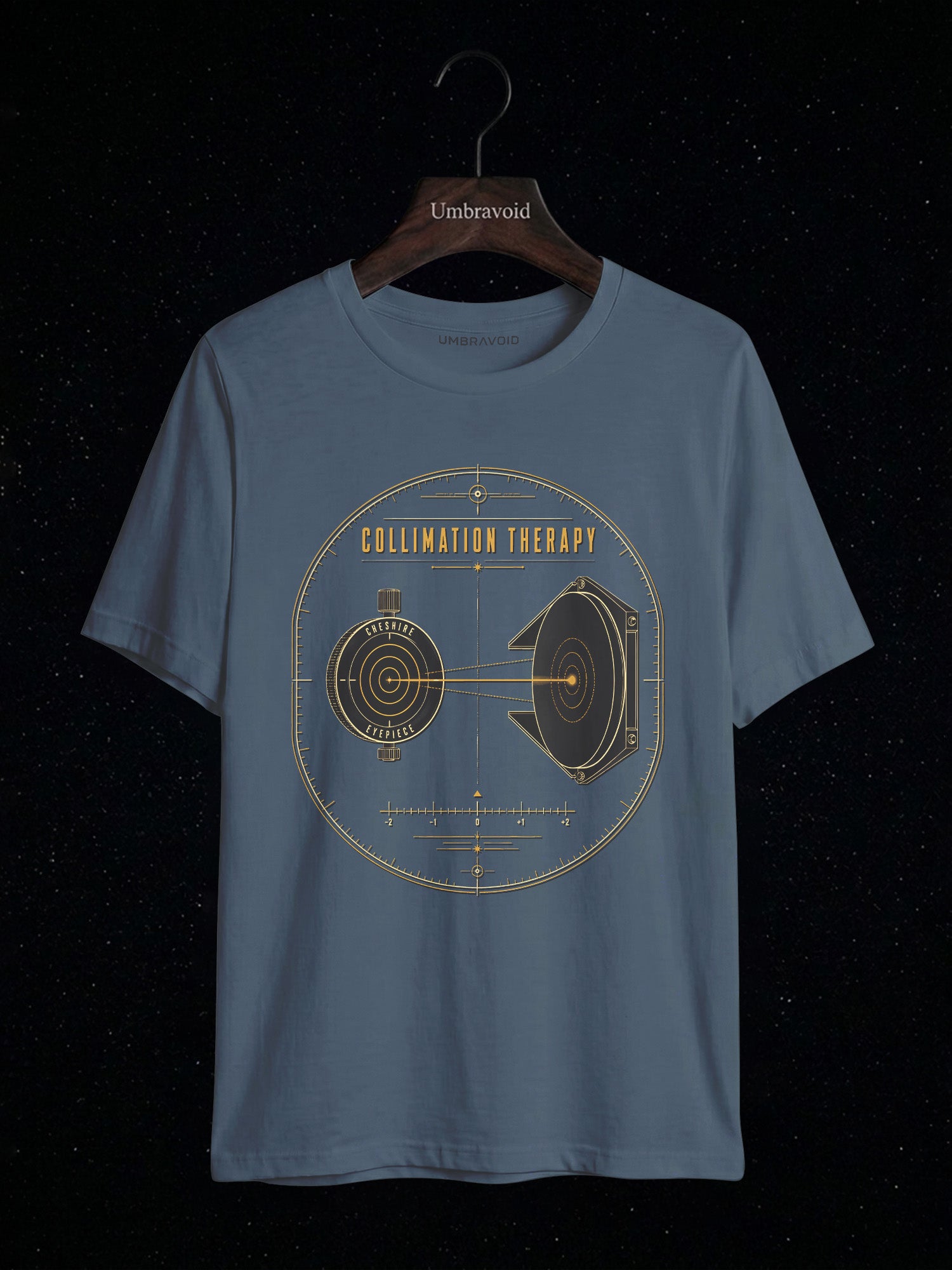 Collimation Therapy Mirror Alignment astronomy t-shirt | Umbra Void