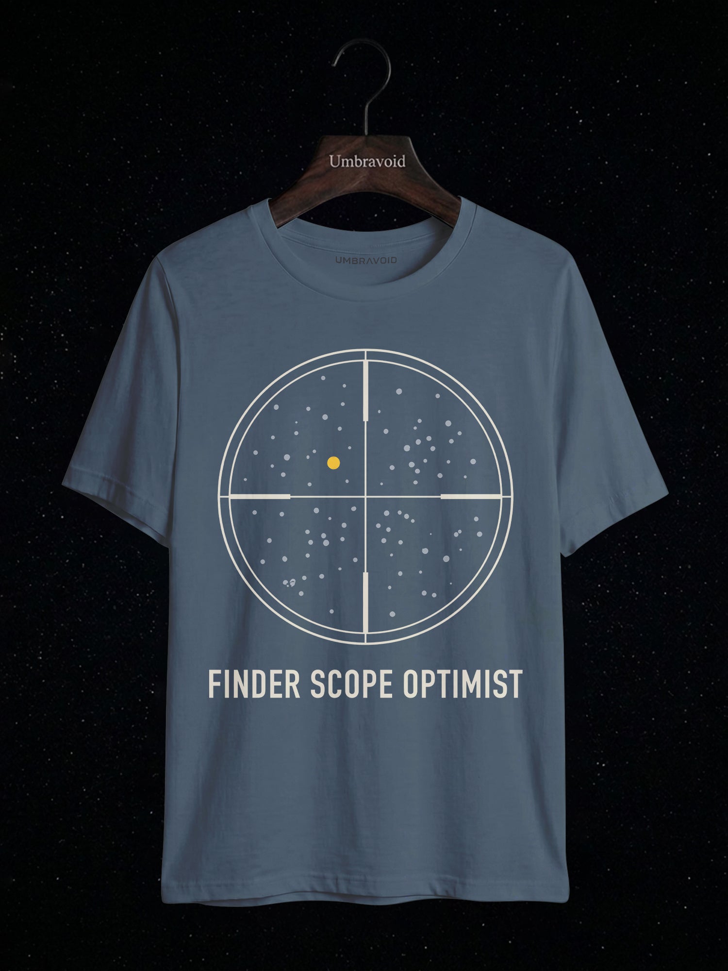 Finder Scope Optimist astronomy t-shirt | Umbra Void