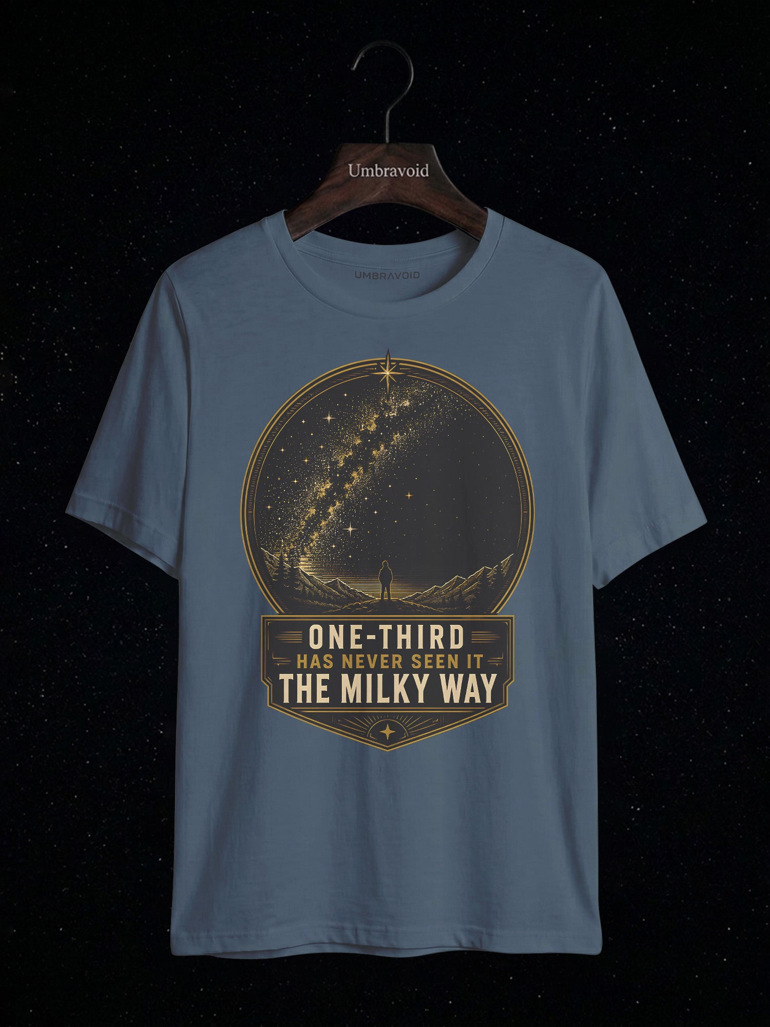 One-Third Has Never Seen The Milky Way astronomy t-shirt | Umbra Void