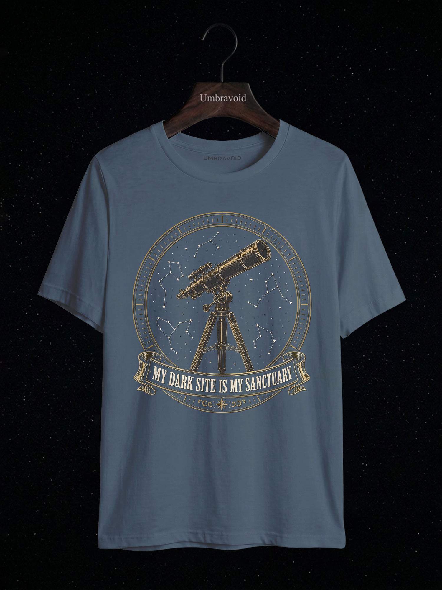 My Dark Site Is My Sanctuary astronomy t-shirt | Umbra Void