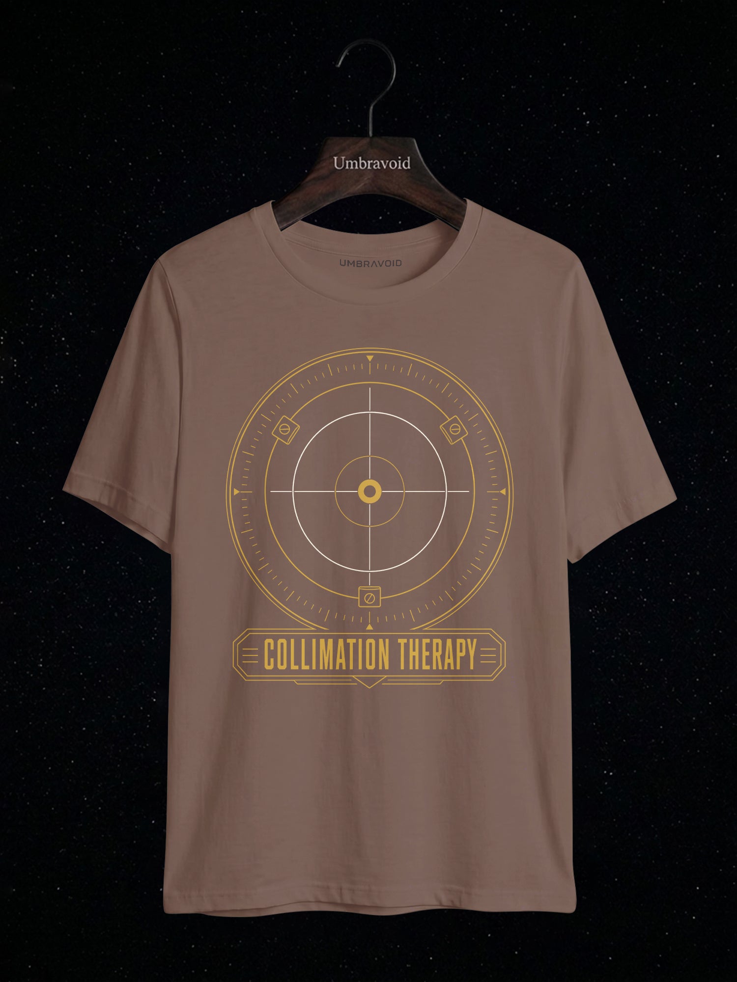 Collimation Therapy Cheshire Cap astronomy t-shirt | Umbra Void
