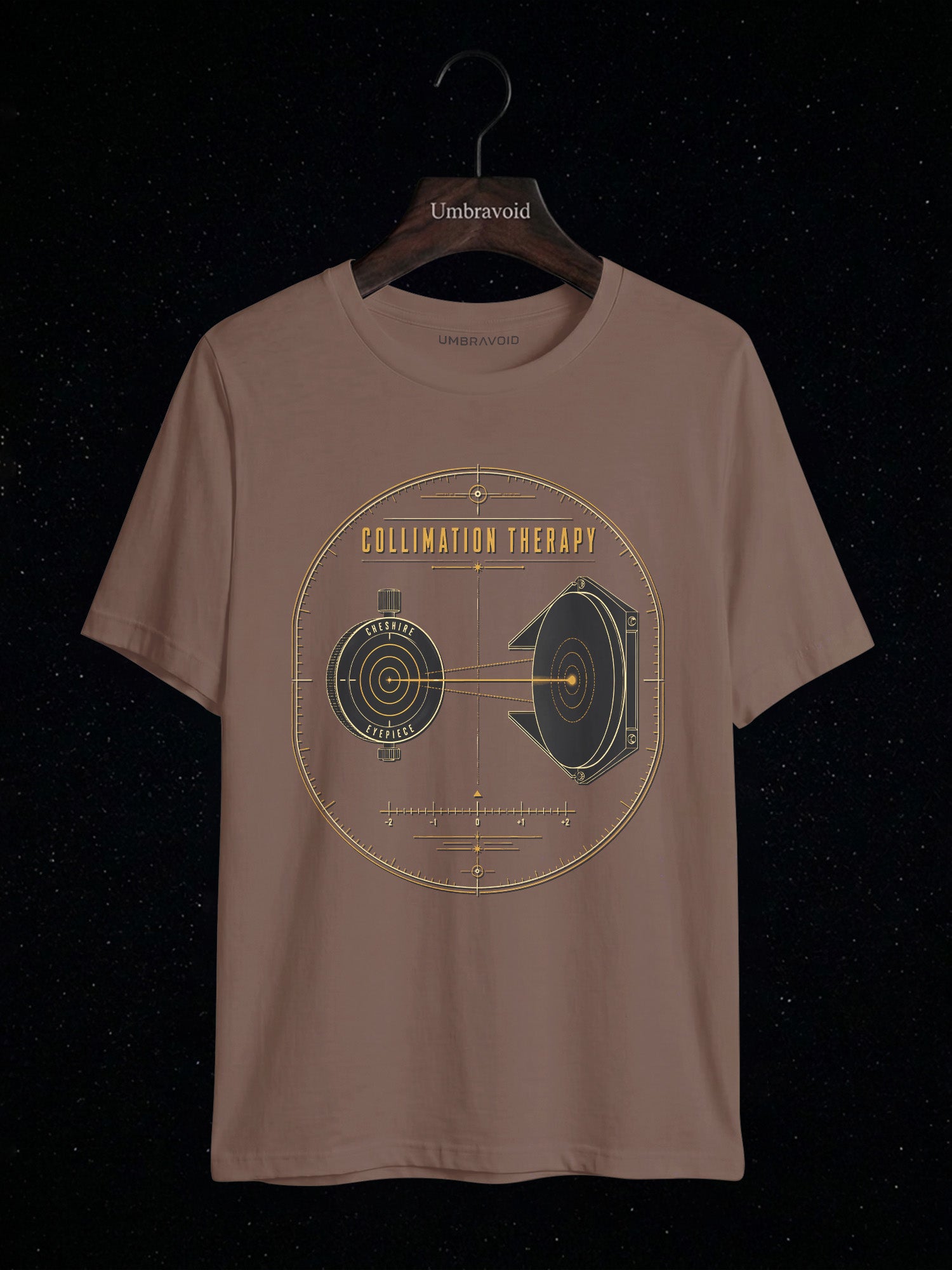 Collimation Therapy Mirror Alignment astronomy t-shirt | Umbra Void