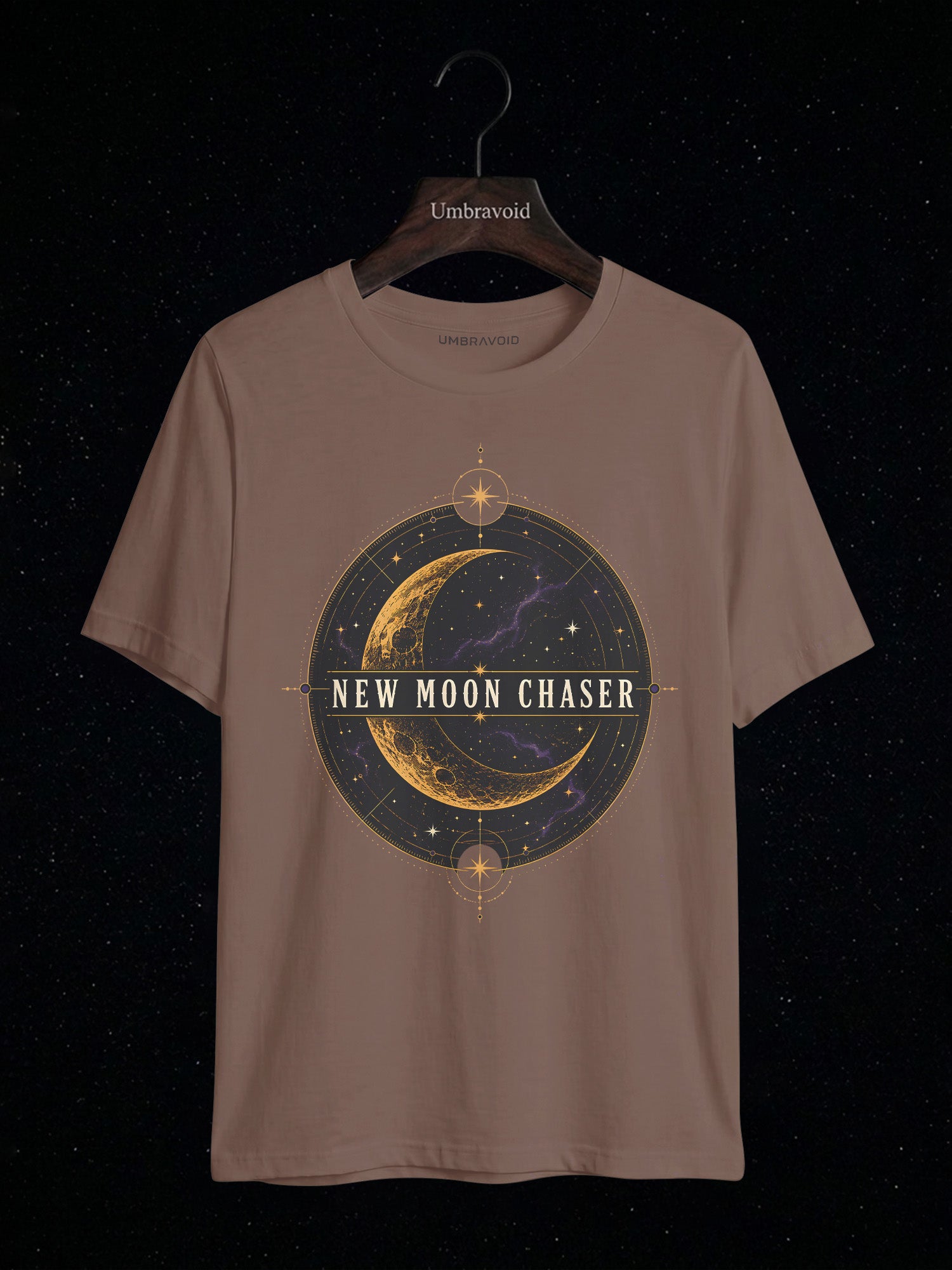 New Moon Chaser astronomy t-shirt | Umbra Void