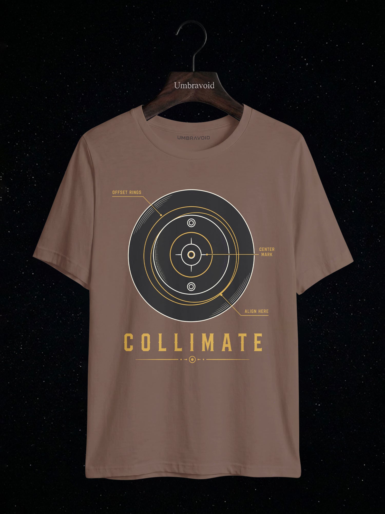 Collimate Primary Mirror astronomy t-shirt | Umbra Void