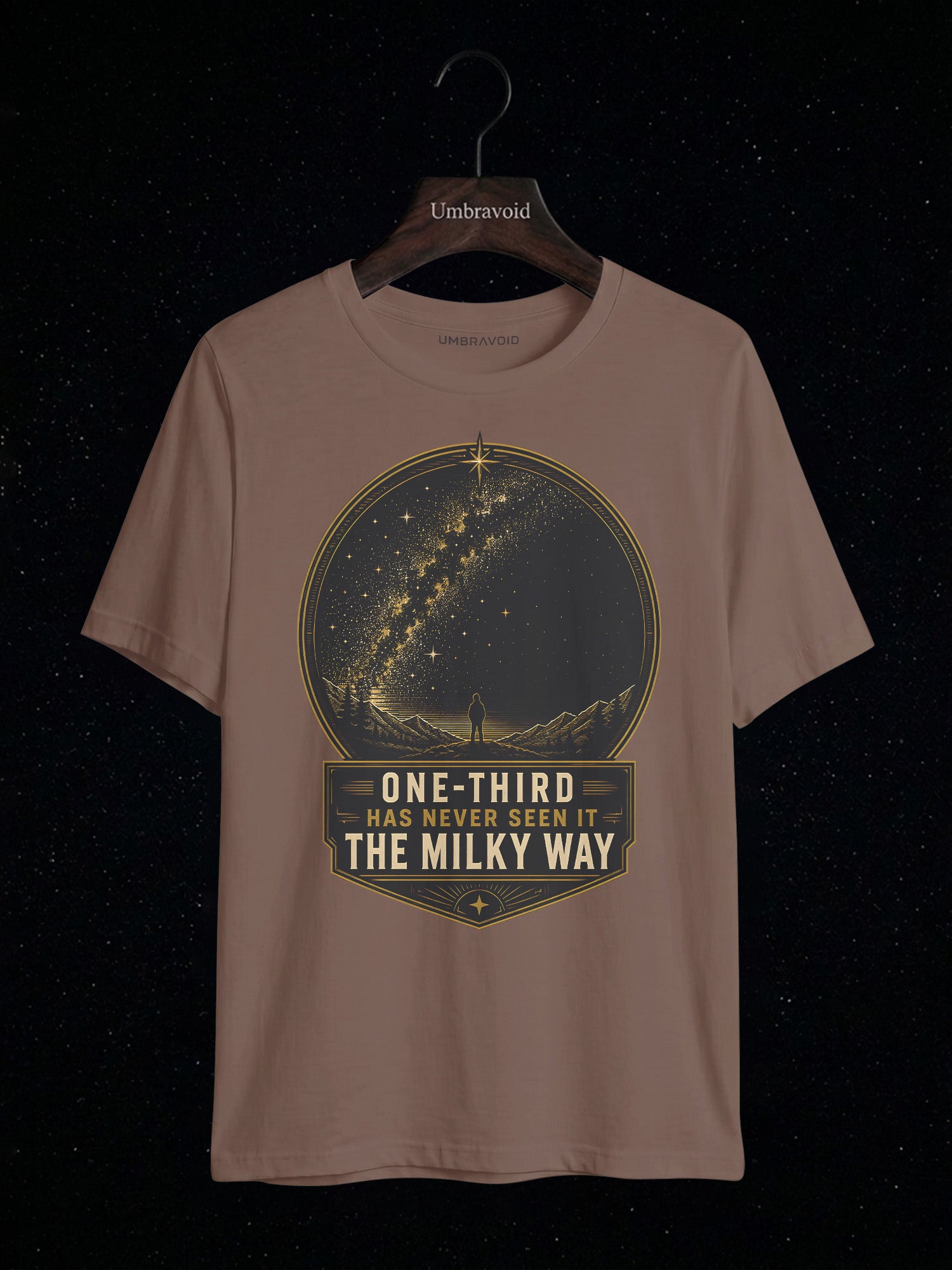 One-Third Has Never Seen The Milky Way astronomy t-shirt | Umbra Void