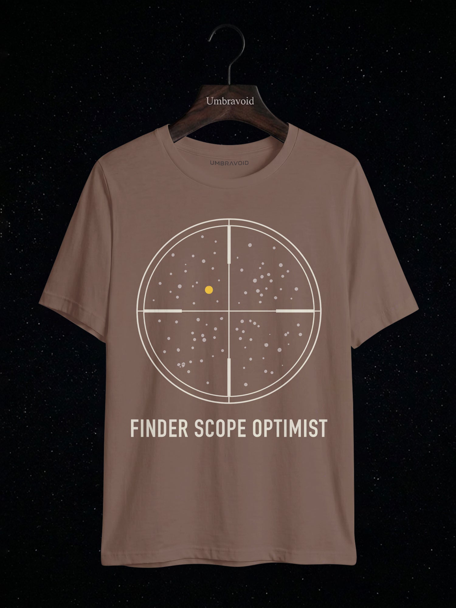 Finder Scope Optimist astronomy t-shirt | Umbra Void