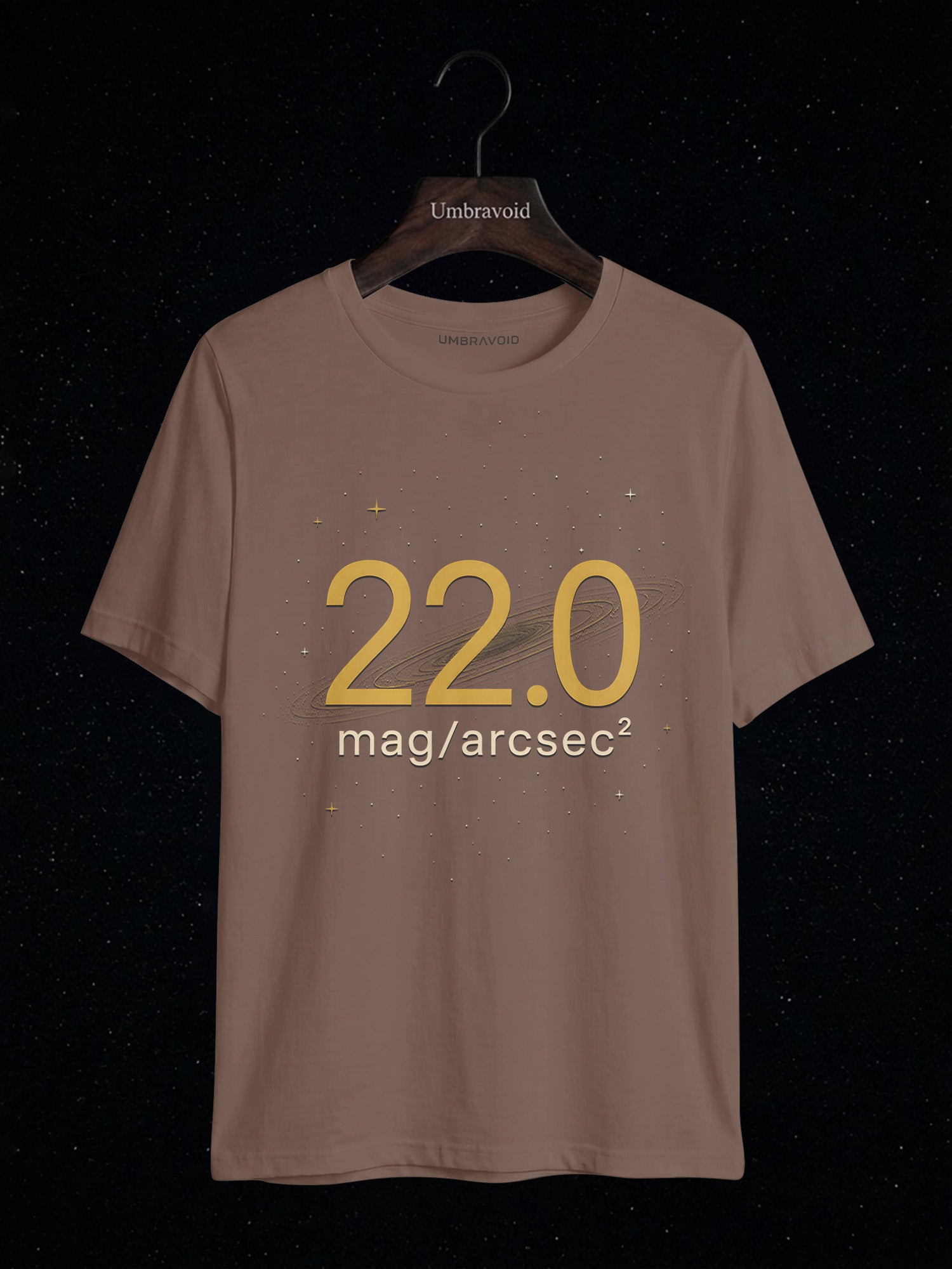 22.0 Mag/Arcsec² astronomy t-shirt | Umbra Void