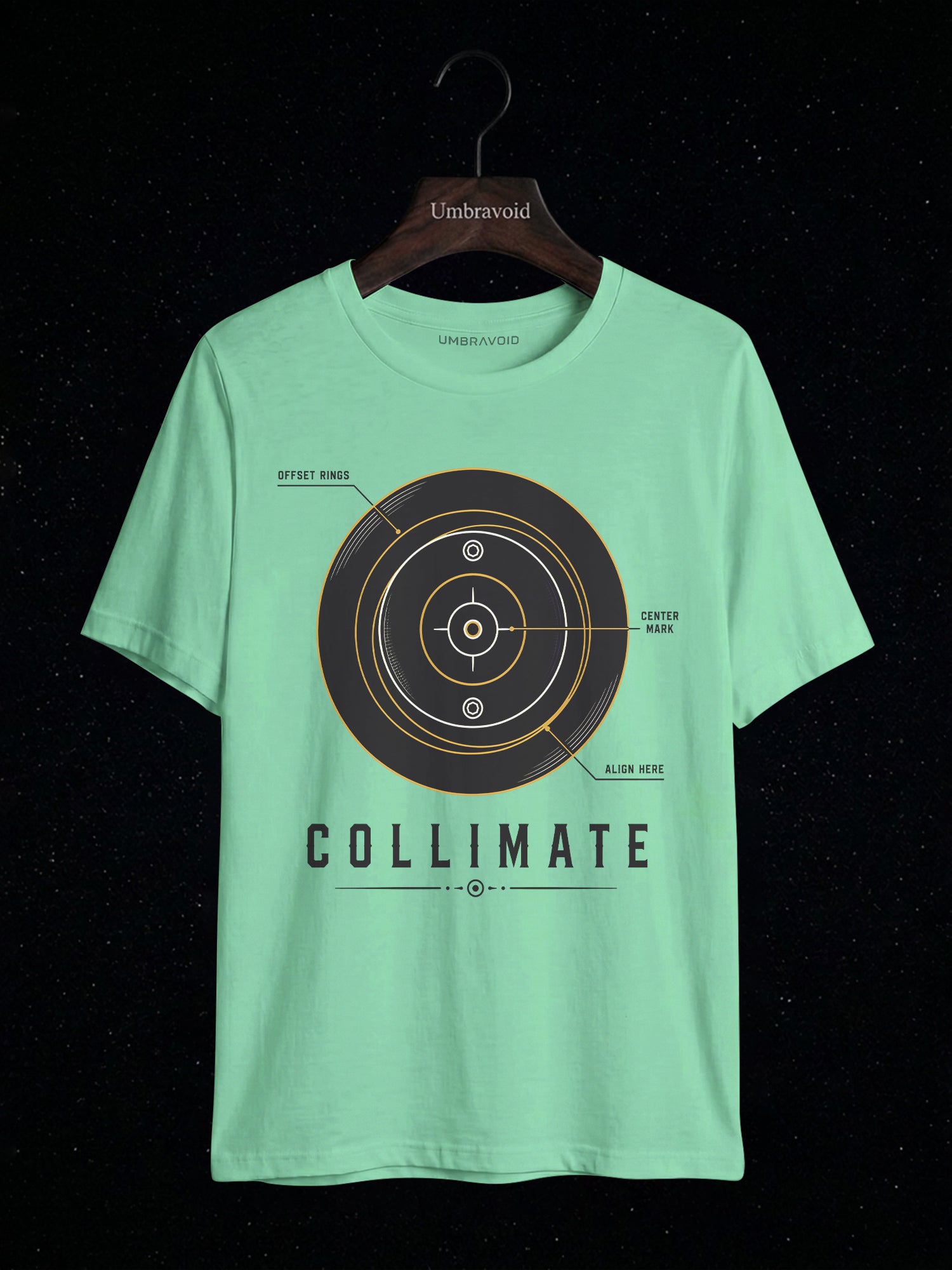 Collimate Primary Mirror astronomy t-shirt | Umbra Void