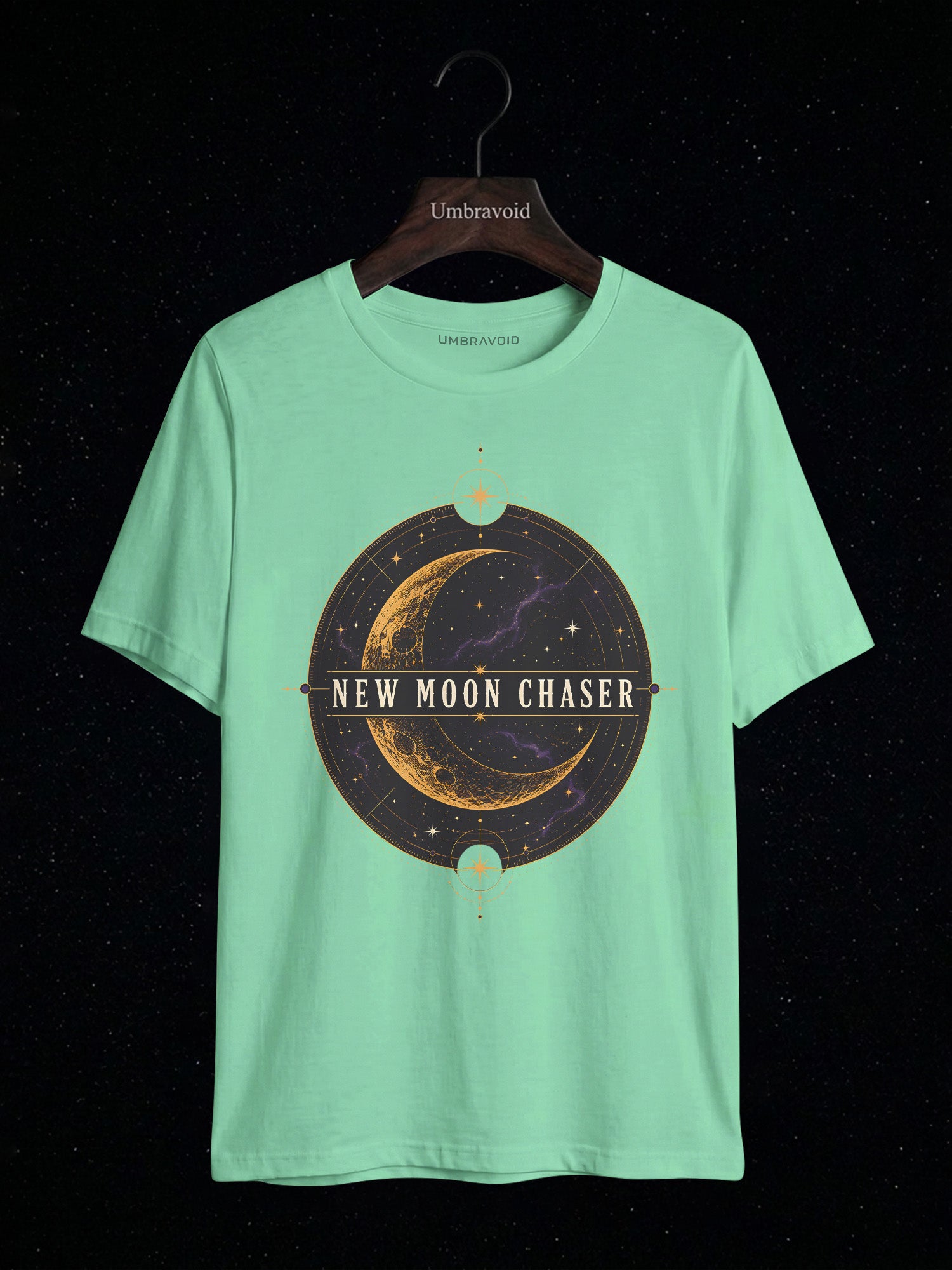 New Moon Chaser astronomy t-shirt | Umbra Void