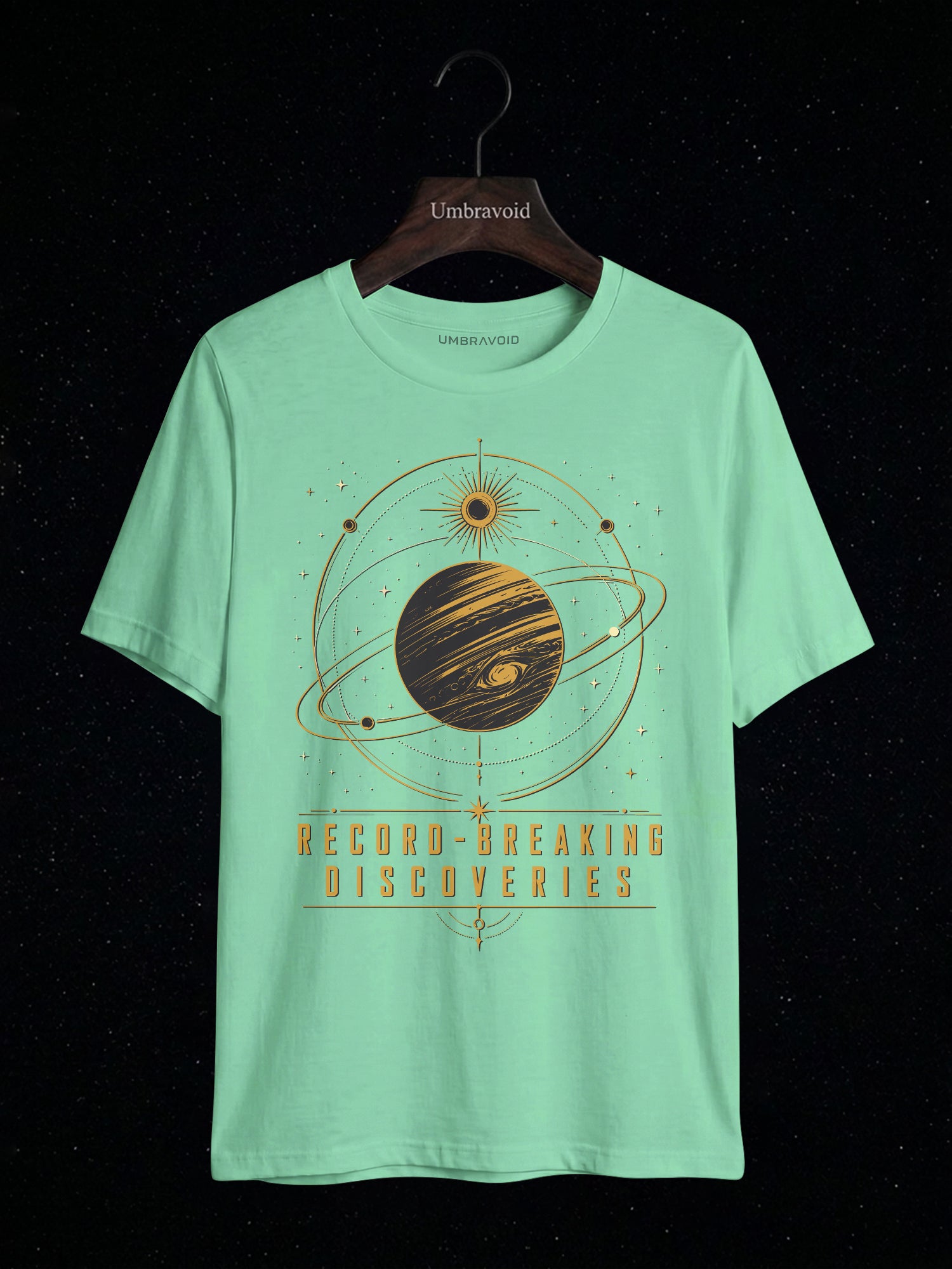 Record-Breaking Discoveries astronomy t-shirt | Umbra Void