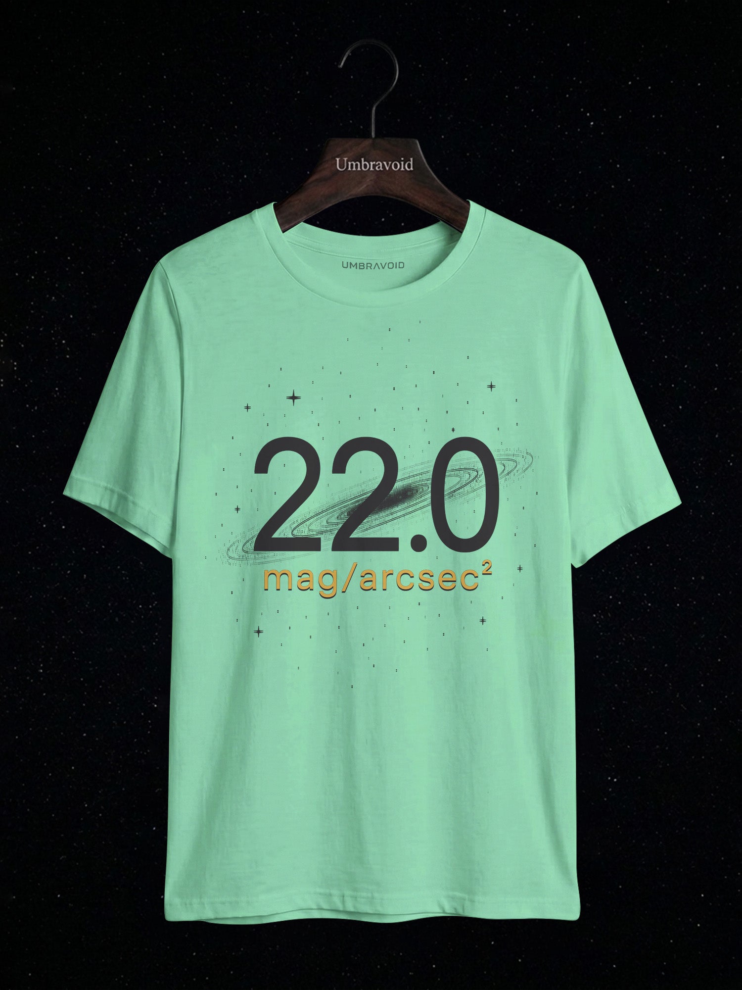 22.0 Mag/Arcsec² astronomy t-shirt | Umbra Void