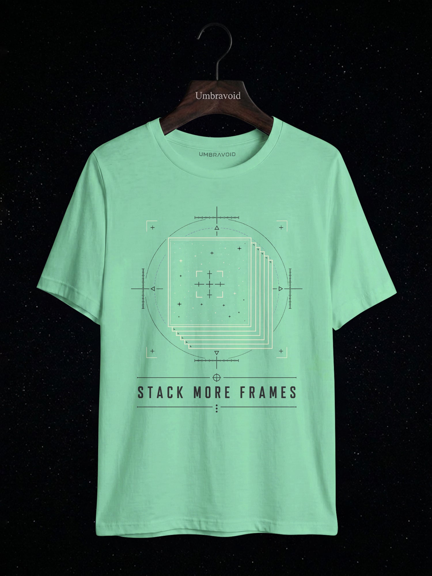 Stack More Frames Subframe Edition astronomy t-shirt | Umbra Void