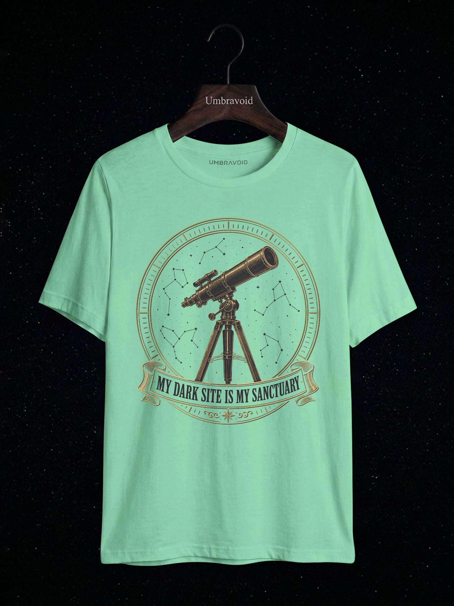 My Dark Site Is My Sanctuary astronomy t-shirt | Umbra Void