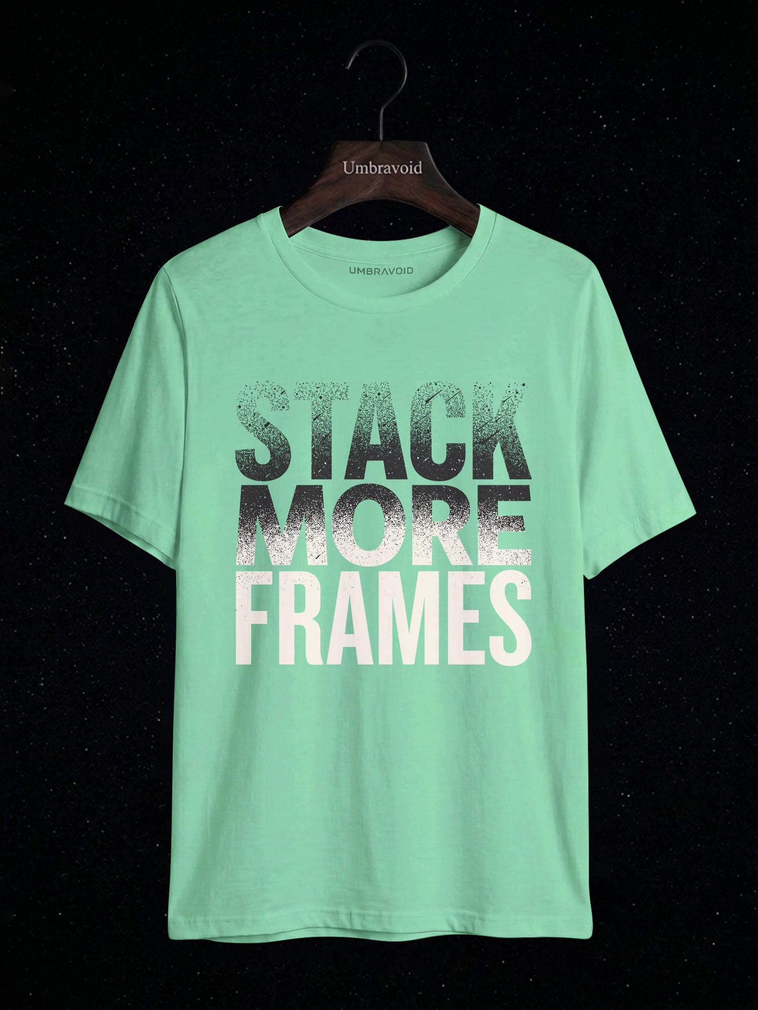 Stack More Frames astronomy t-shirt | Umbra Void