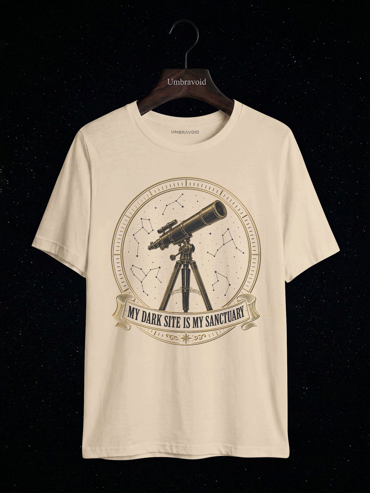 My Dark Site Is My Sanctuary astronomy t-shirt | Umbra Void
