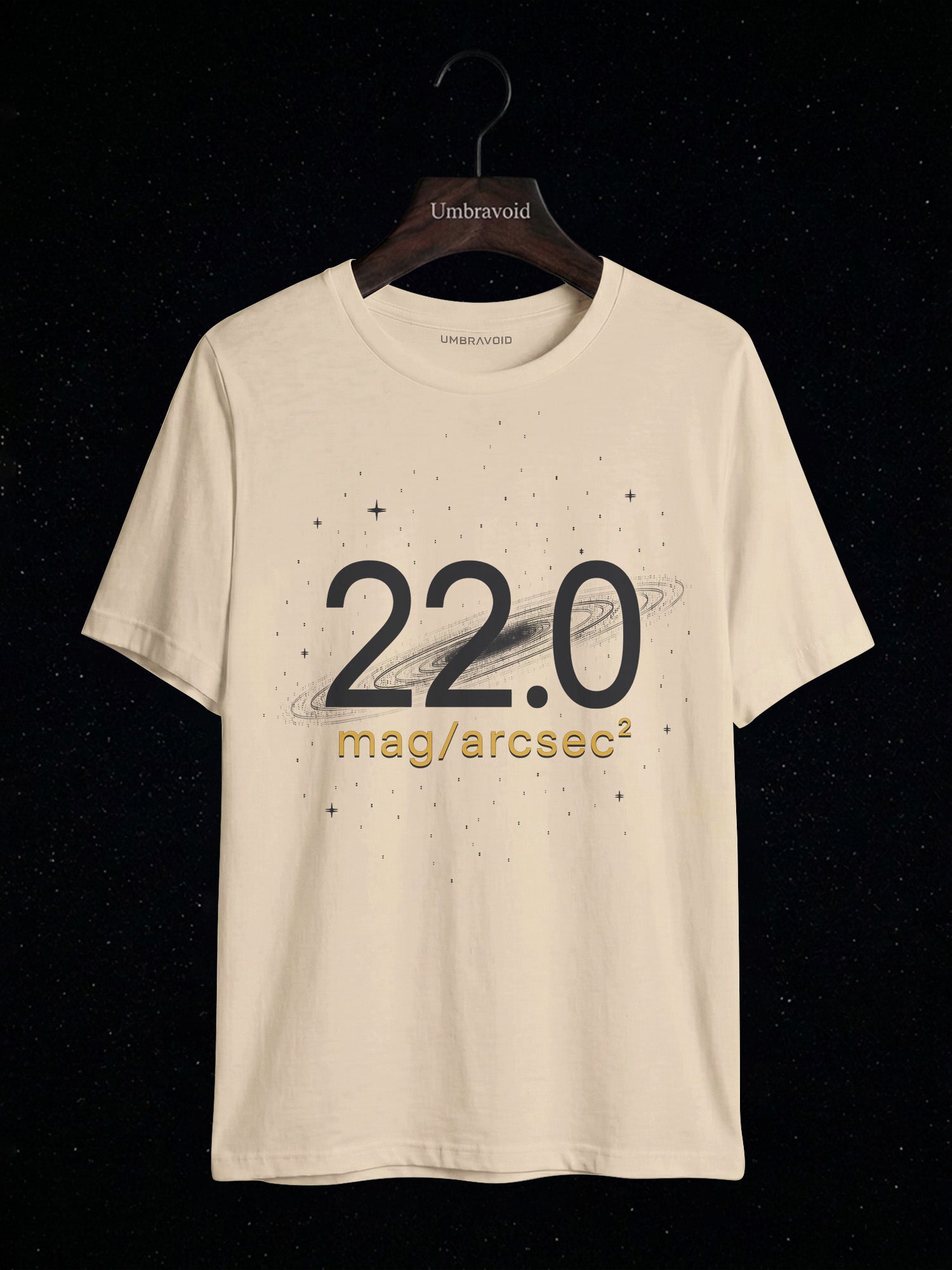 22.0 Mag/Arcsec² astronomy t-shirt | Umbra Void
