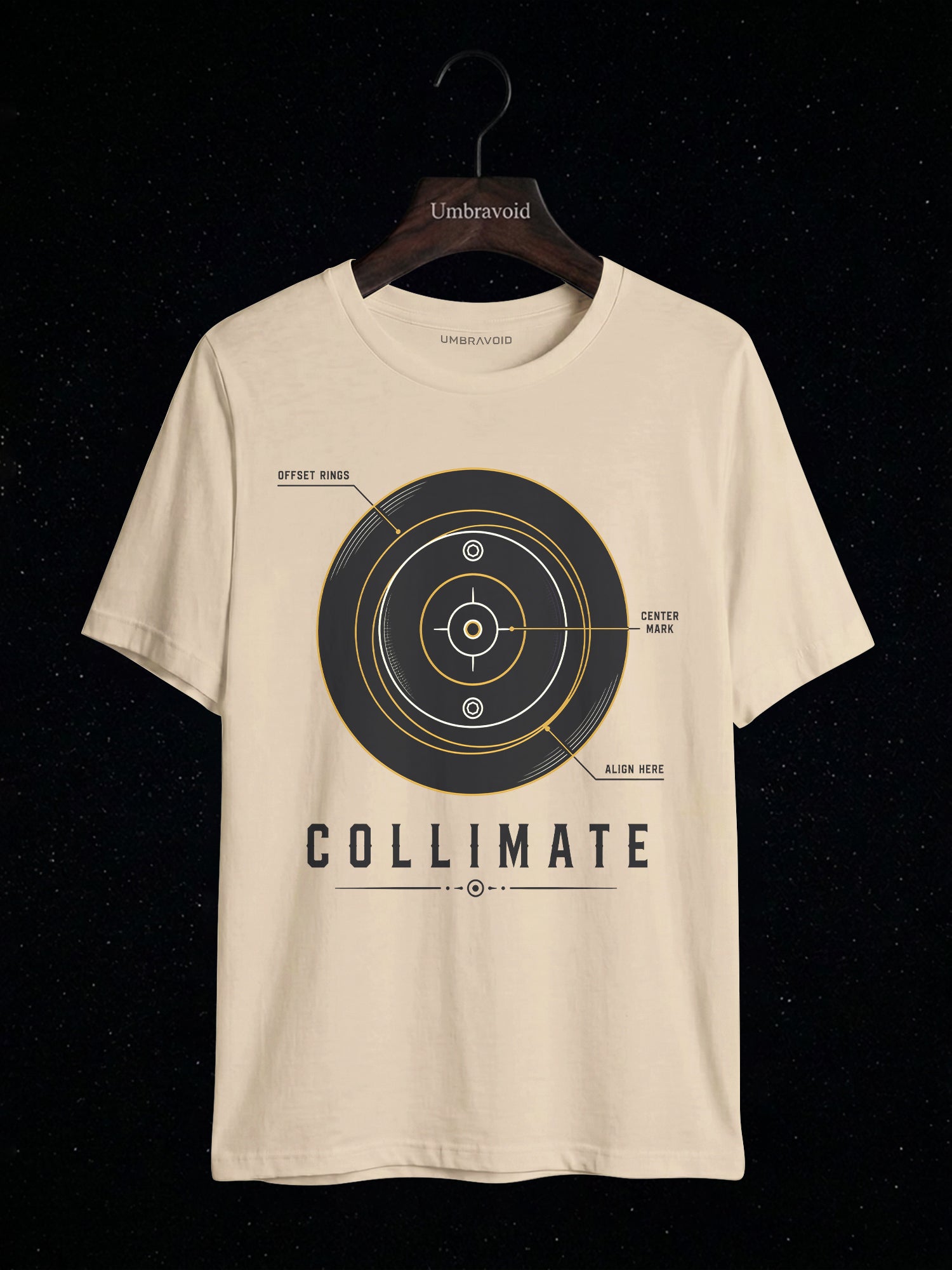 Collimate Primary Mirror astronomy t-shirt | Umbra Void
