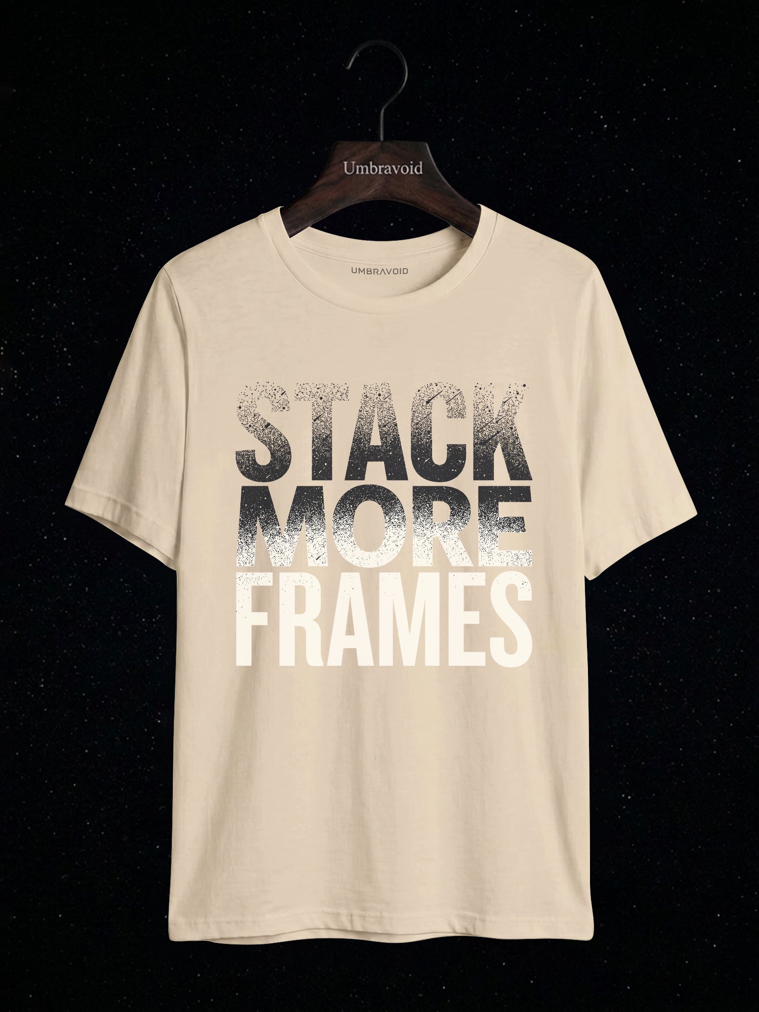 Stack More Frames astronomy t-shirt | Umbra Void