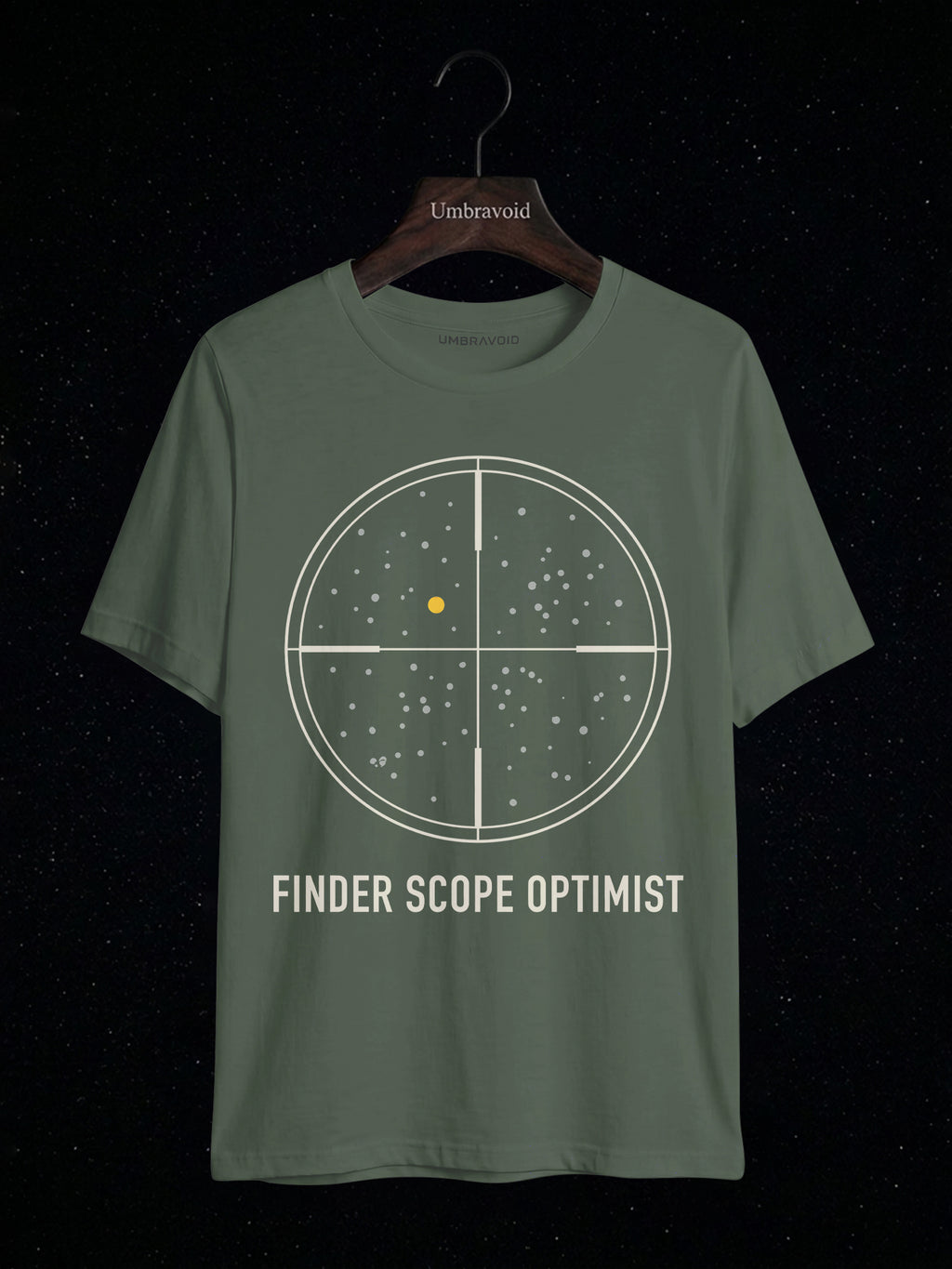 Finder Scope Optimist astronomy t-shirt | Umbra Void