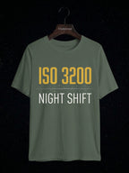 ISO 3200 Night Shift astronomy t-shirt | Umbra Void