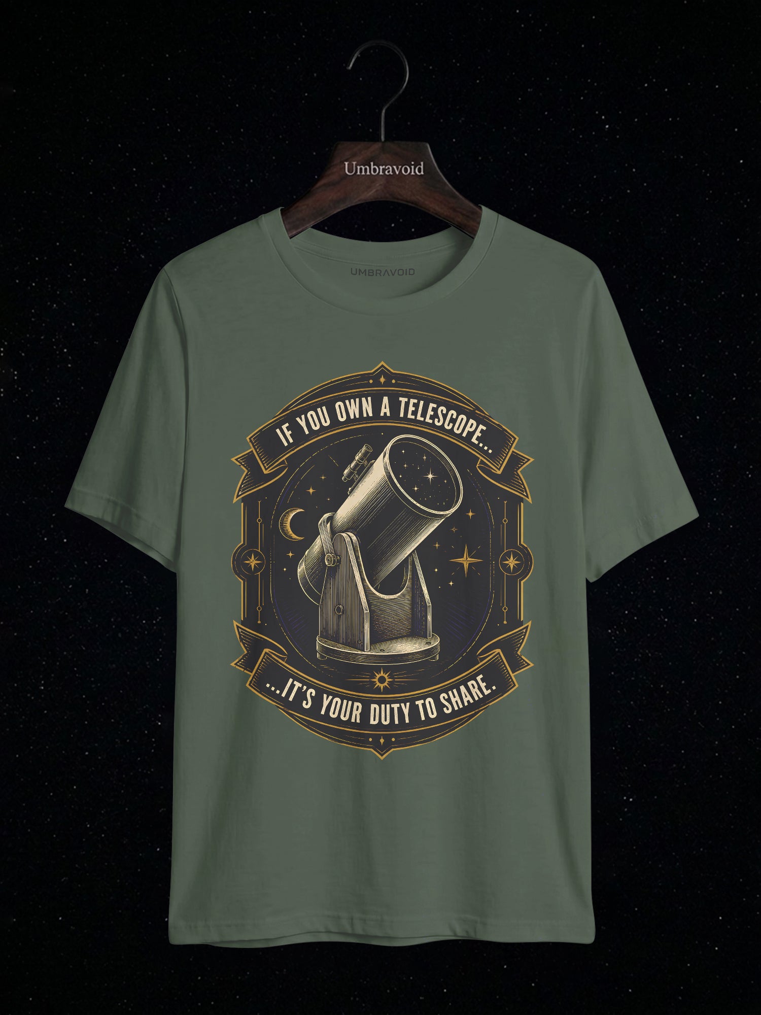 If You Own A Telescope, It's Your Duty To Share astronomy t-shirt | Umbra Void