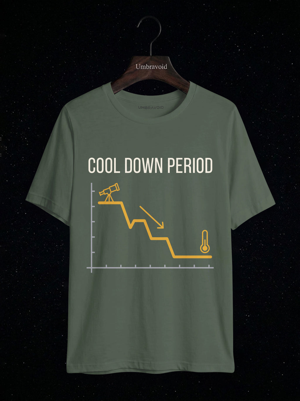 Cool Down Period astronomy t-shirt | Umbra Void