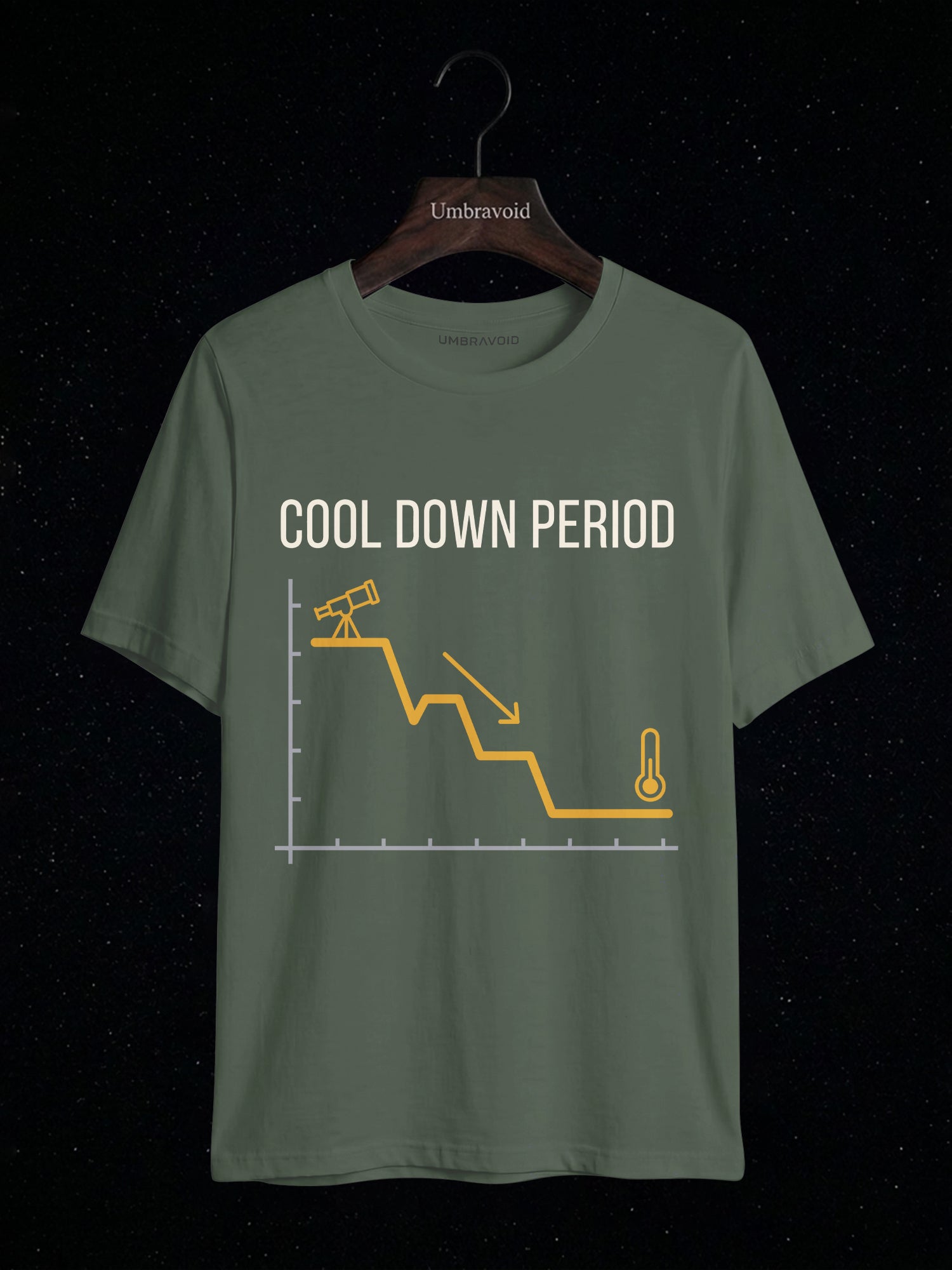 Cool Down Period astronomy t-shirt | Umbra Void