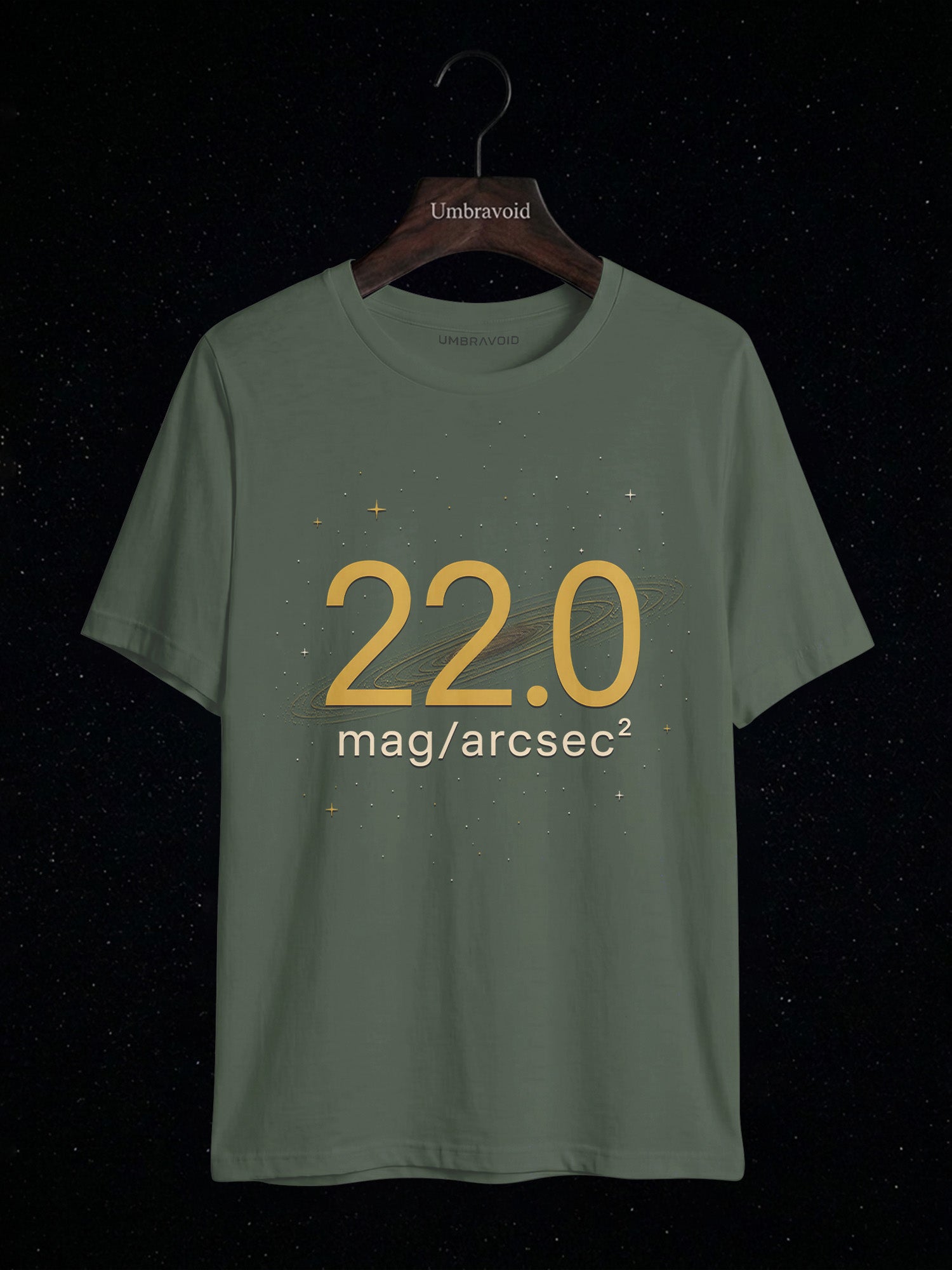 22.0 Mag/Arcsec² astronomy t-shirt | Umbra Void